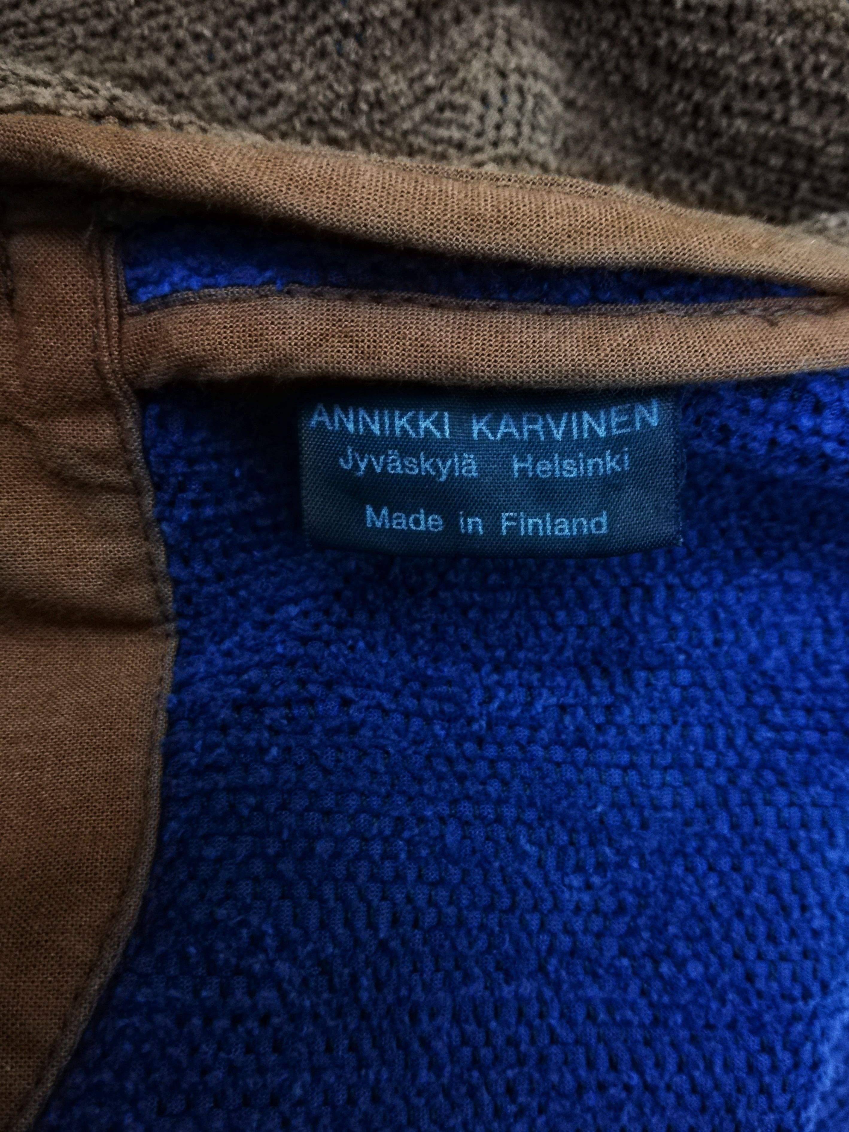 Art Comes First × Designer × Handmade 🔥HEAT🇫🇮 Finland Handmade ANNIKI KARVINEN Knitwear/Kimono Size US L / EU 52-54 / 3 - 11 Thumbnail