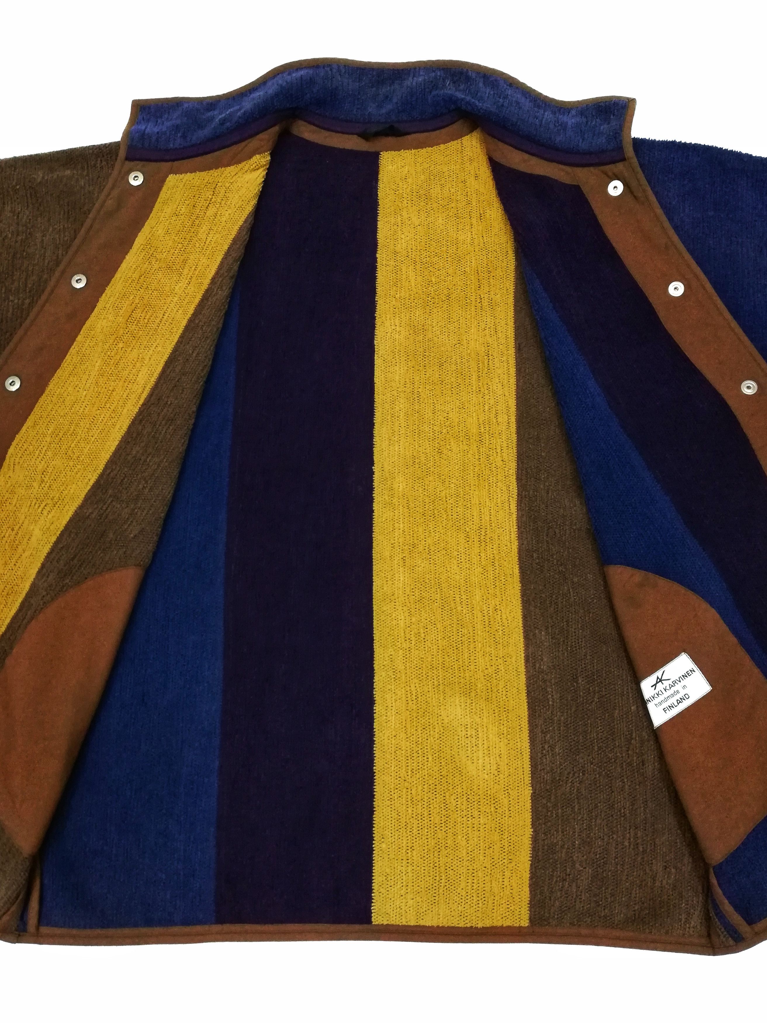 Art Comes First × Designer × Handmade 🔥HEAT🇫🇮 Finland Handmade ANNIKI KARVINEN Knitwear/Kimono Size US L / EU 52-54 / 3 - 4 Thumbnail