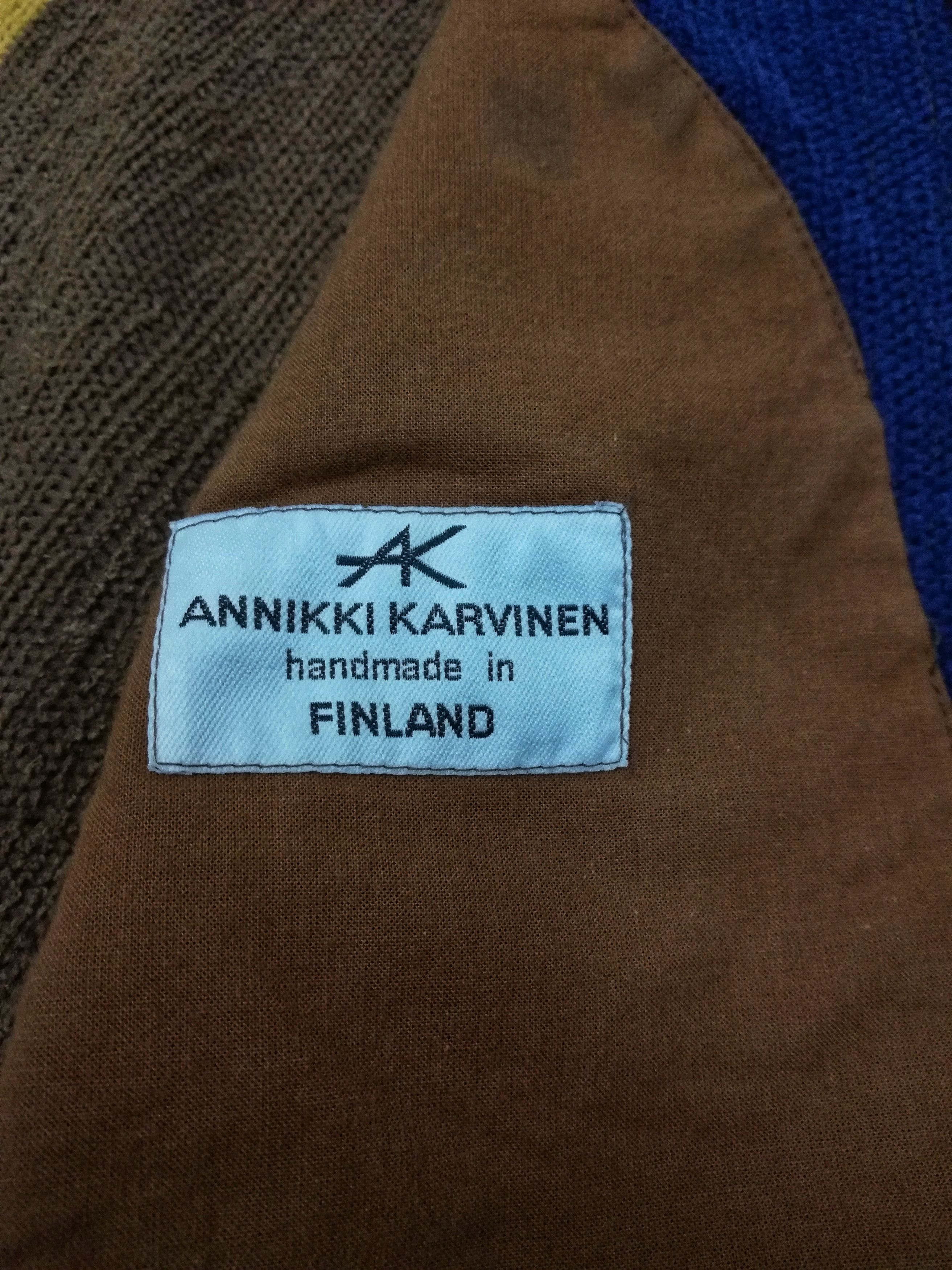 Art Comes First × Designer × Handmade 🔥HEAT🇫🇮 Finland Handmade ANNIKI KARVINEN Knitwear/Kimono Size US L / EU 52-54 / 3 - 6 Thumbnail