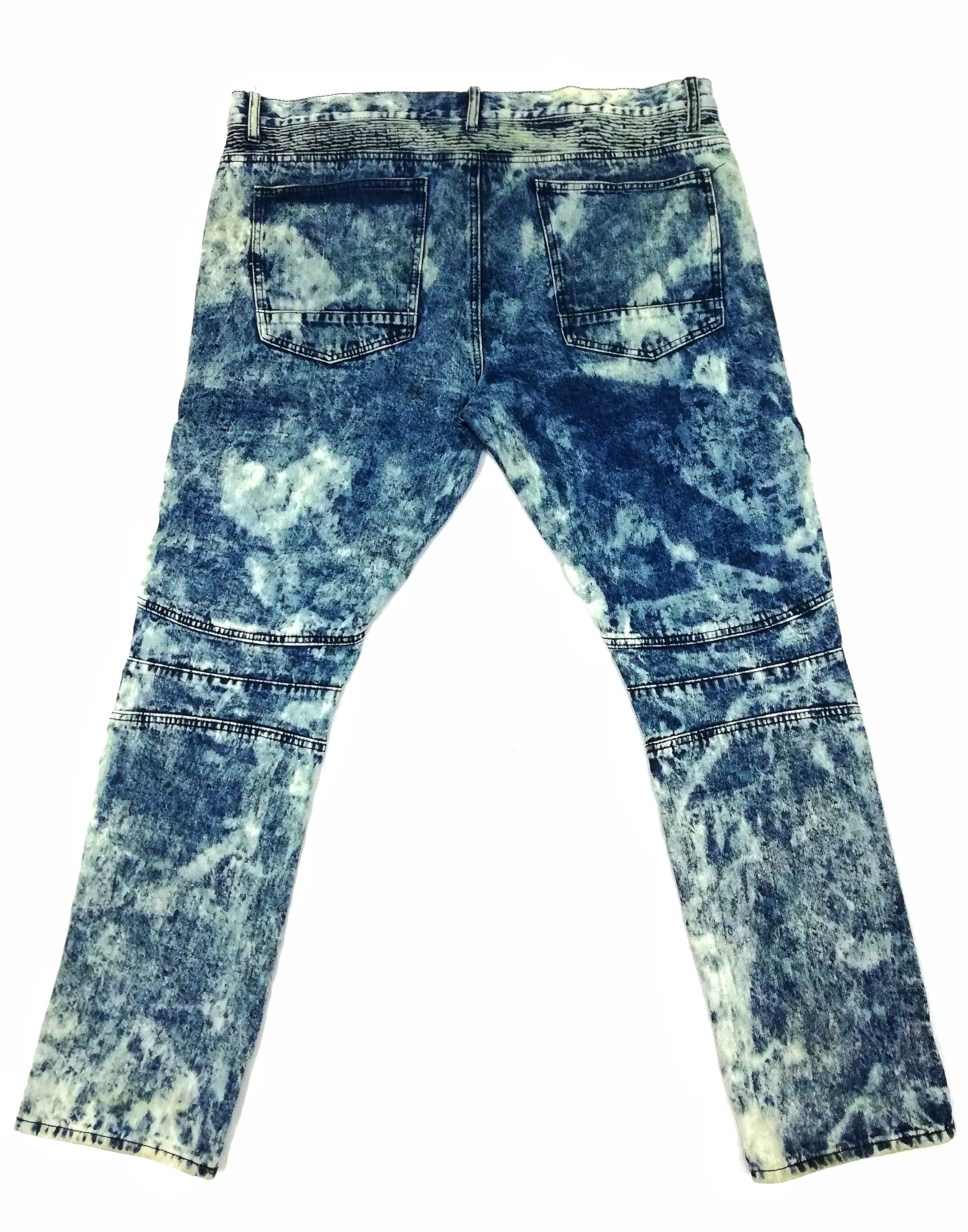 Designer × Japanese Brand 🔥Slim Straight Fit Asicwash Design Style Balmain Jeans🔥 Size US 40 / EU 56 - 16 Thumbnail