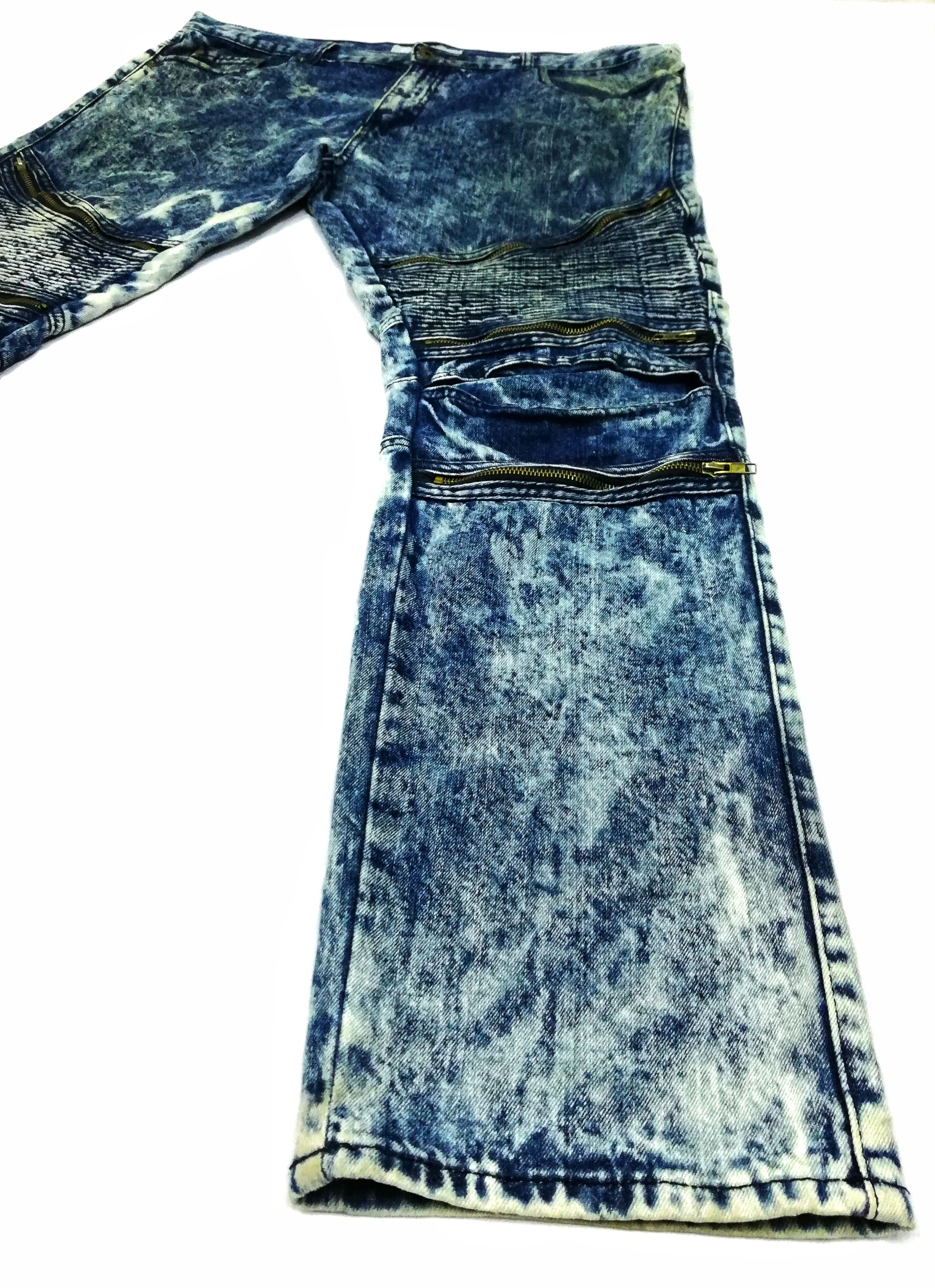 Designer × Japanese Brand 🔥Slim Straight Fit Asicwash Design Style Balmain Jeans🔥 Size US 40 / EU 56 - 6 Thumbnail