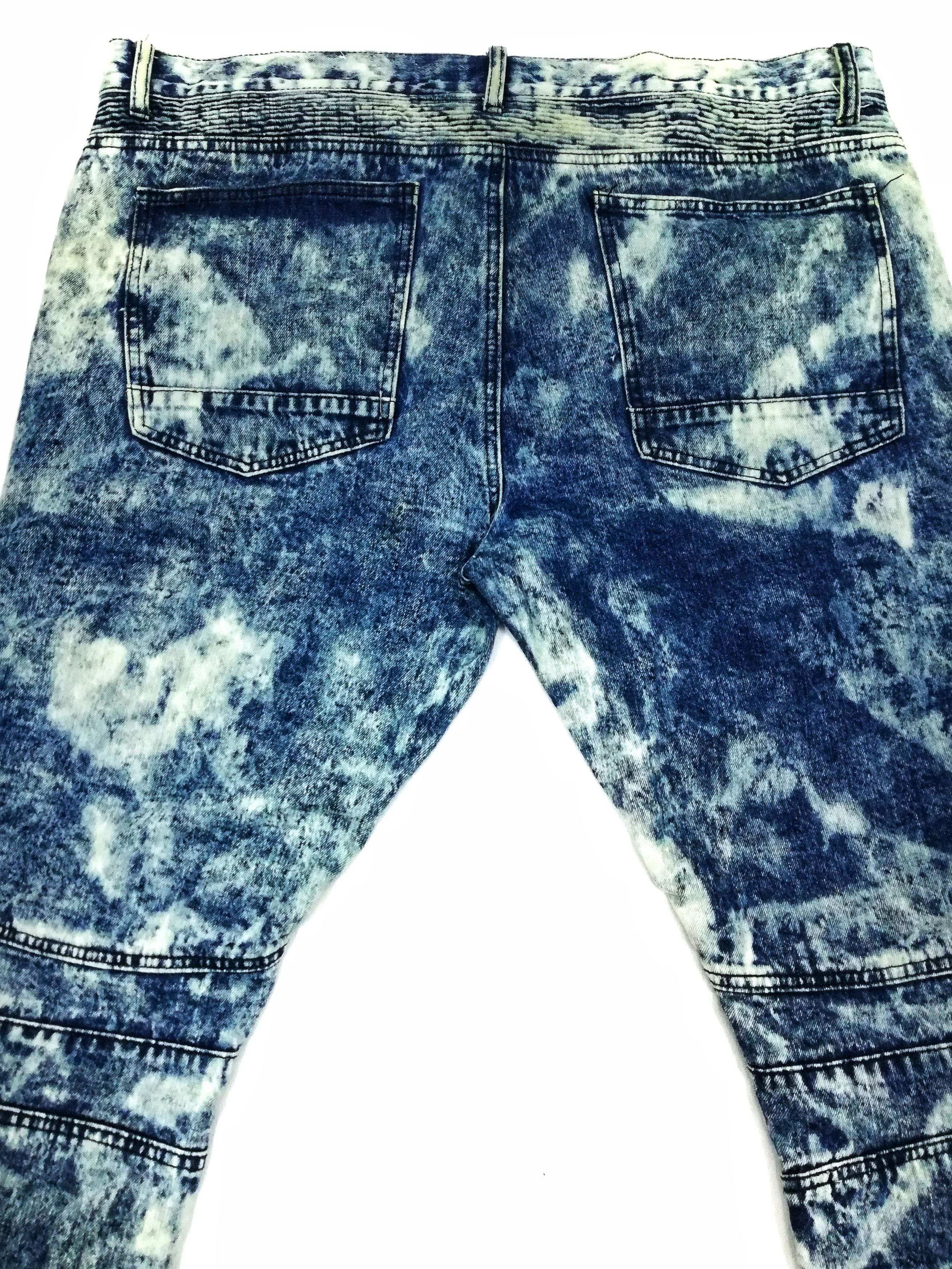 Designer × Japanese Brand 🔥Slim Straight Fit Asicwash Design Style Balmain Jeans🔥 Size US 40 / EU 56 - 19 Thumbnail