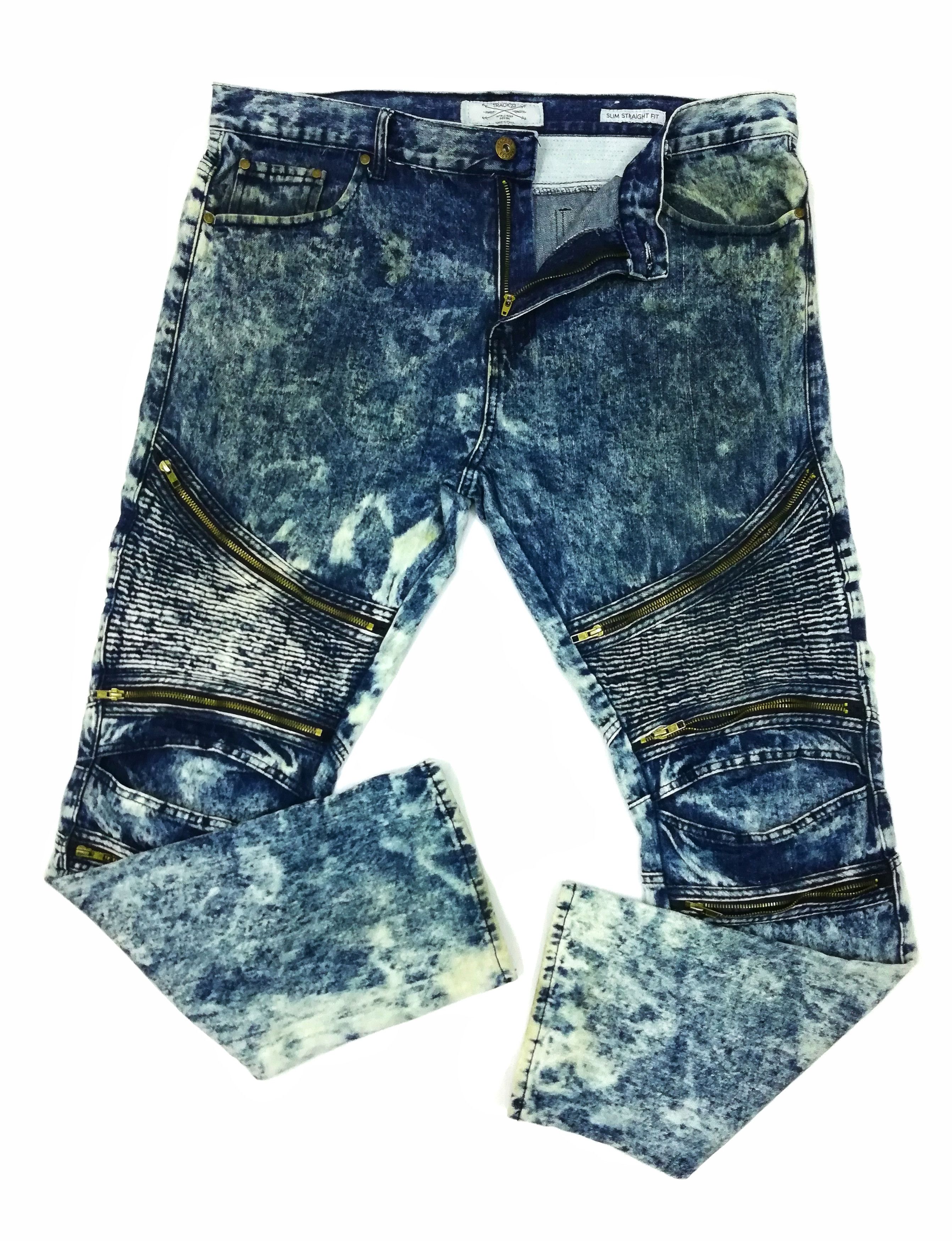 Designer × Japanese Brand 🔥Slim Straight Fit Asicwash Design Style Balmain Jeans🔥 Size US 40 / EU 56 - 1 Thumbnail