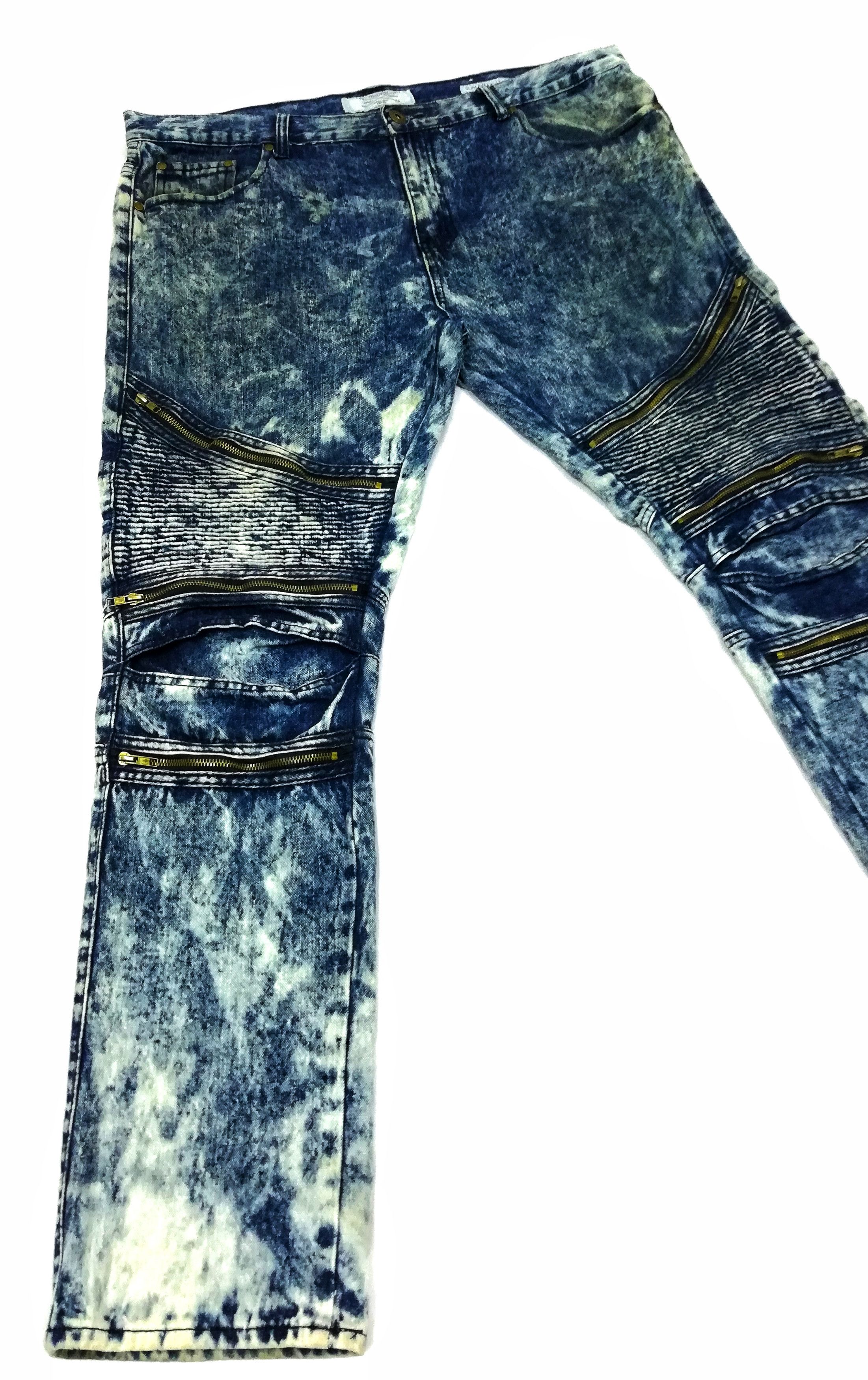 Designer × Japanese Brand 🔥Slim Straight Fit Asicwash Design Style Balmain Jeans🔥 Size US 40 / EU 56 - 4 Thumbnail
