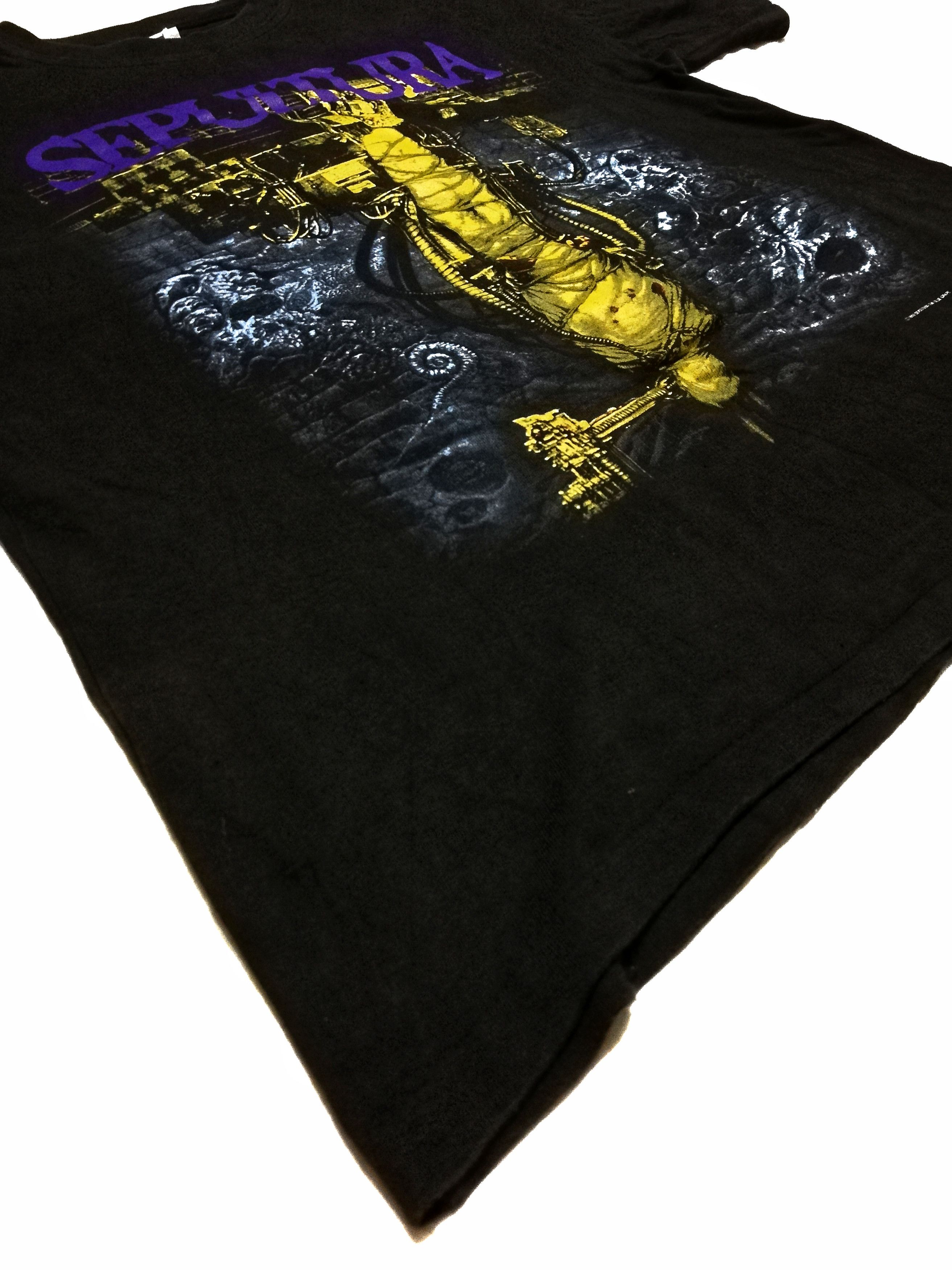 Band Tees 🔥HEAT 1993 - 1994 Band Tees Sepultura Chaos AD World Tour Size US L / EU 52-54 / 3 - 4 Thumbnail