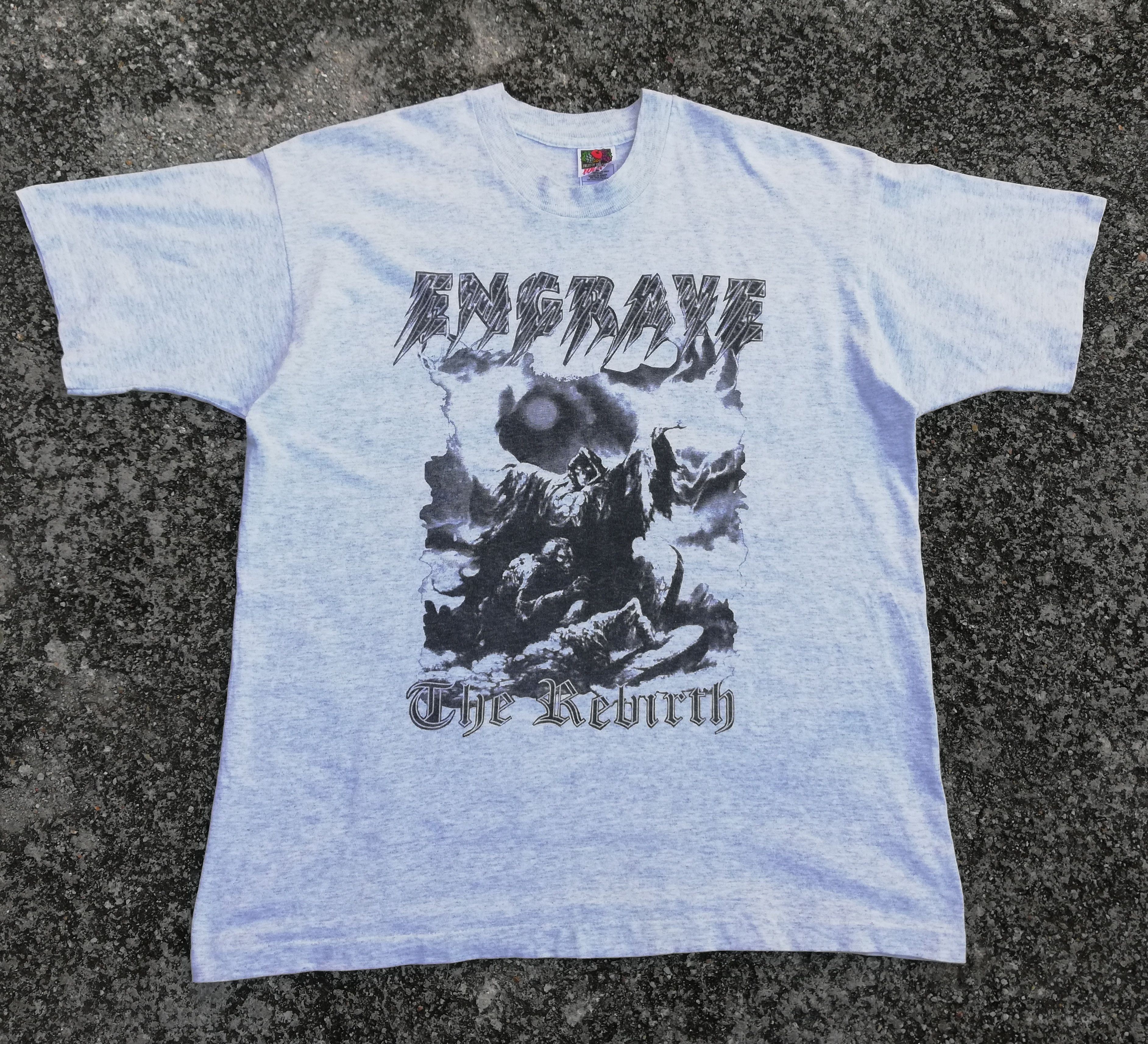 Band Tees 🔥Engrave The Rebirth Death Thrash Metal Megadeth Anthrax🔥 Size US XL / EU 56 / 4 - 1 Thumbnail