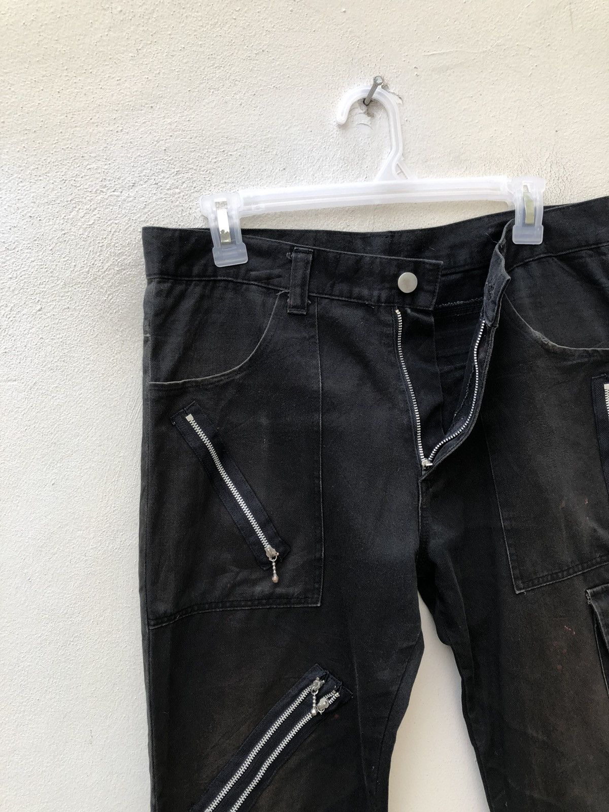 Seditionaries VTG Global Standard Japan Fade Black Trashed Bondage Trouser Size US 32 / EU 48 - 8 Thumbnail