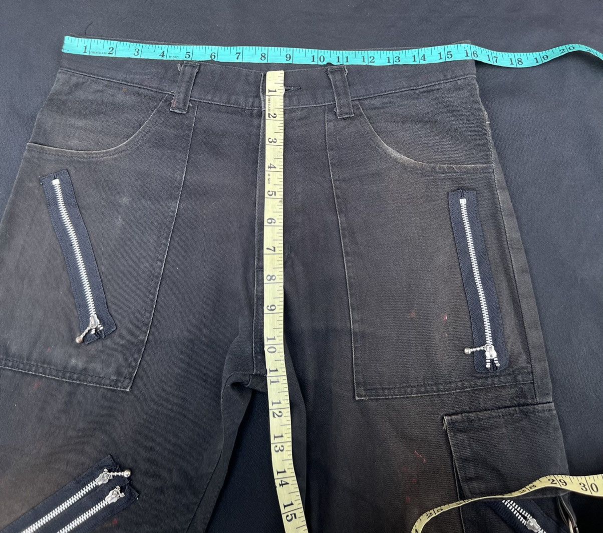 Seditionaries VTG Global Standard Japan Fade Black Trashed Bondage Trouser Size US 32 / EU 48 - 2 Thumbnail