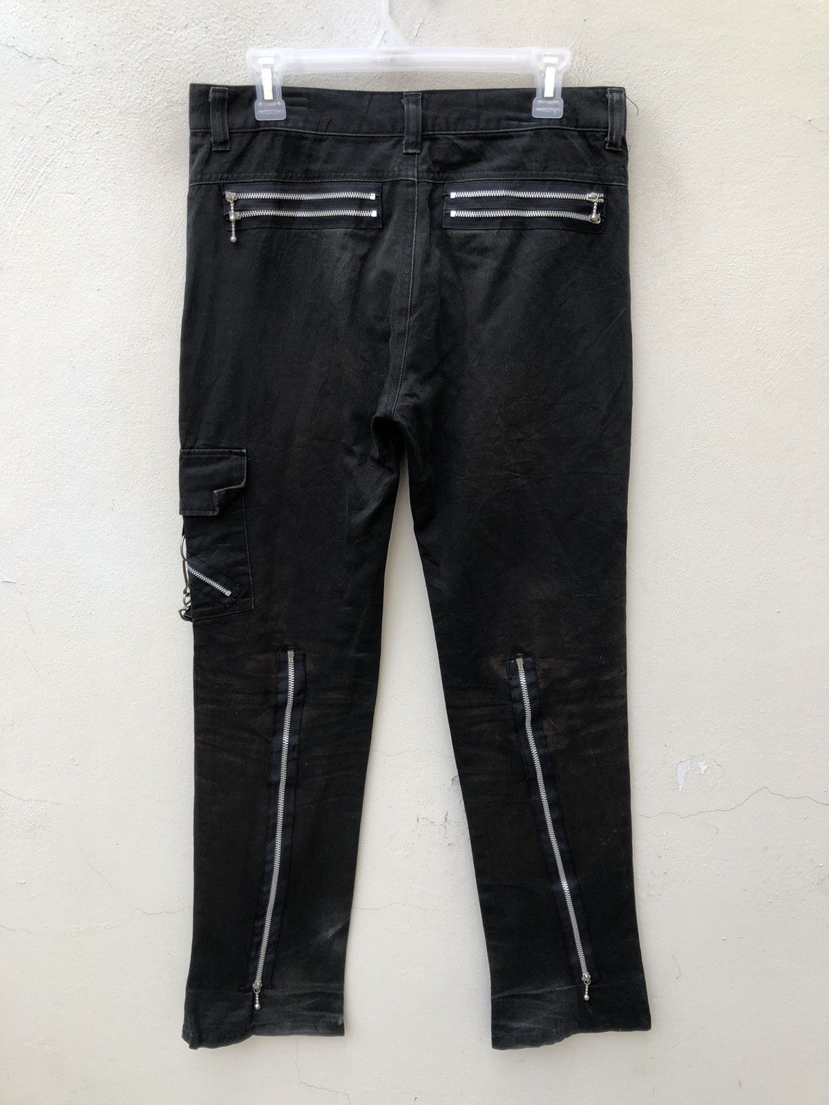 Seditionaries VTG Global Standard Japan Fade Black Trashed Bondage Trouser Size US 32 / EU 48 - 14 Thumbnail