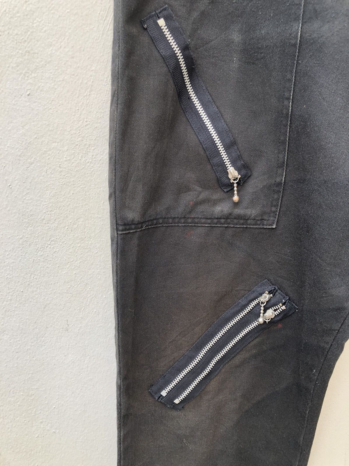 Seditionaries VTG Global Standard Japan Fade Black Trashed Bondage Trouser Size US 32 / EU 48 - 9 Thumbnail