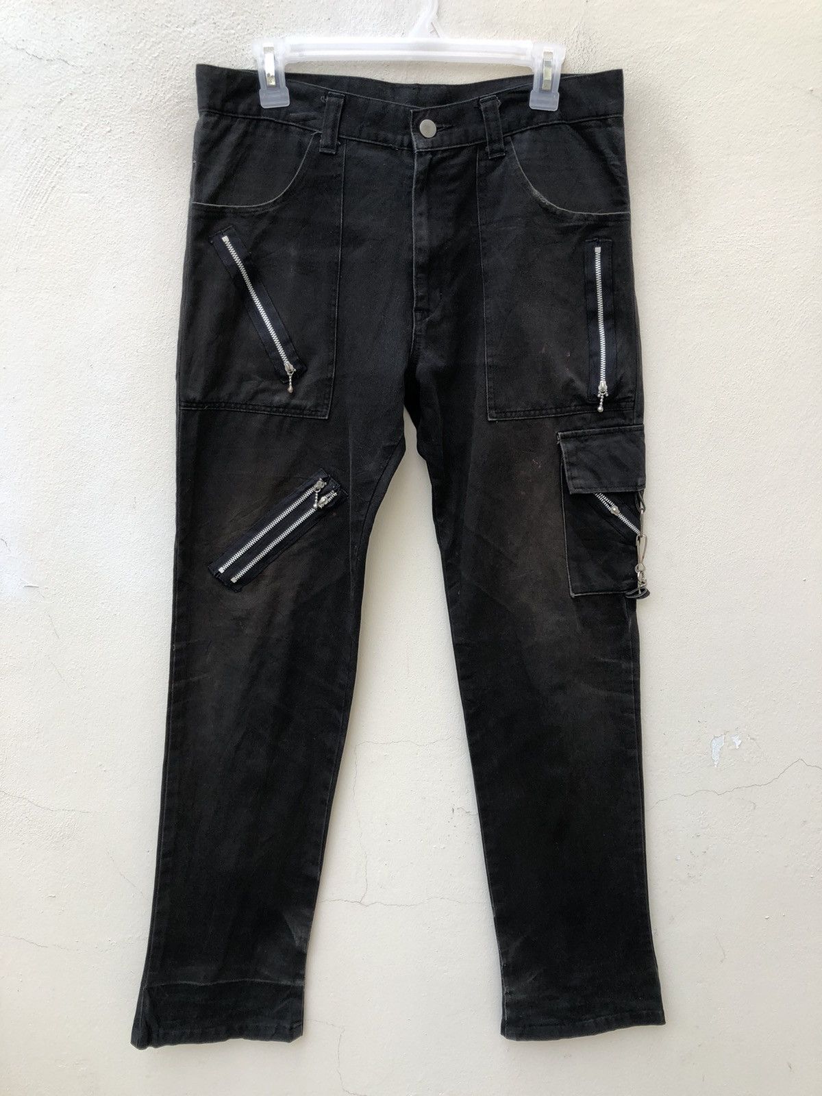Seditionaries VTG Global Standard Japan Fade Black Trashed Bondage Trouser Size US 32 / EU 48 - 6 Thumbnail