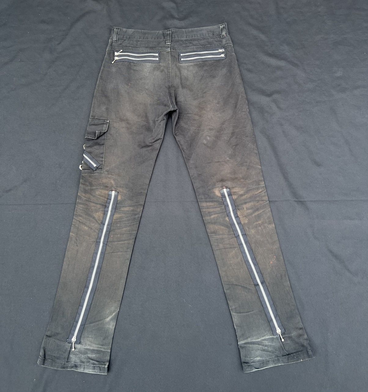 Seditionaries VTG Global Standard Japan Fade Black Trashed Bondage Trouser Size US 32 / EU 48 - 5 Thumbnail