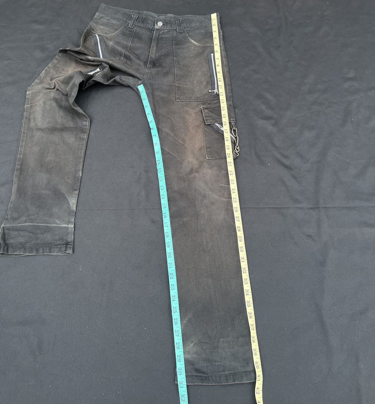 Seditionaries VTG Global Standard Japan Fade Black Trashed Bondage Trouser Size US 32 / EU 48 - 4 Thumbnail