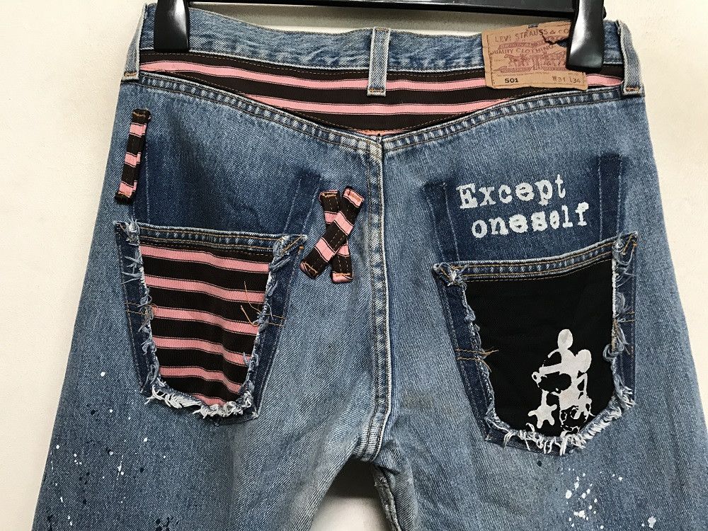 Levi's Vintage 90s Levi's 501 Jeans Usa REBUILD Painter Denim Size US 31 - 2 Thumbnail