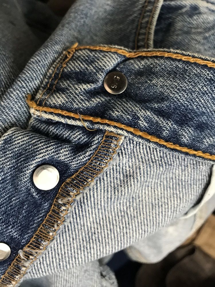 Levi's Vintage 90s Levi's 501 Jeans Usa REBUILD Painter Denim Size US 31 - 23 Thumbnail
