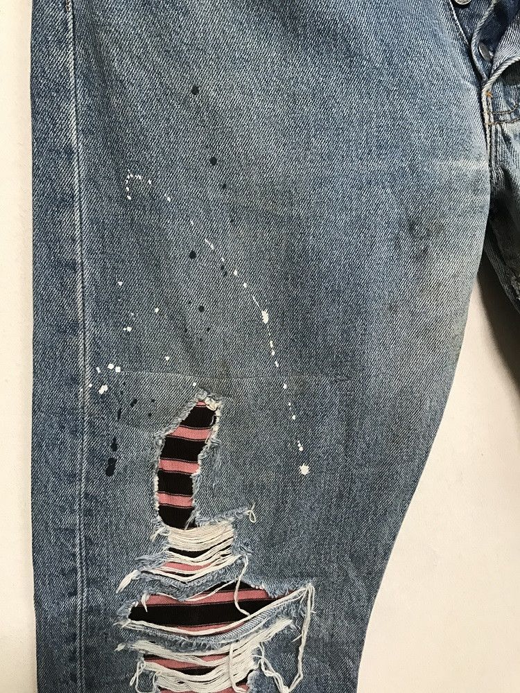 Levi's Vintage 90s Levi's 501 Jeans Usa REBUILD Painter Denim Size US 31 - 15 Thumbnail