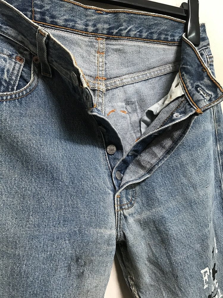 Levi's Vintage 90s Levi's 501 Jeans Usa REBUILD Painter Denim Size US 31 - 14 Thumbnail
