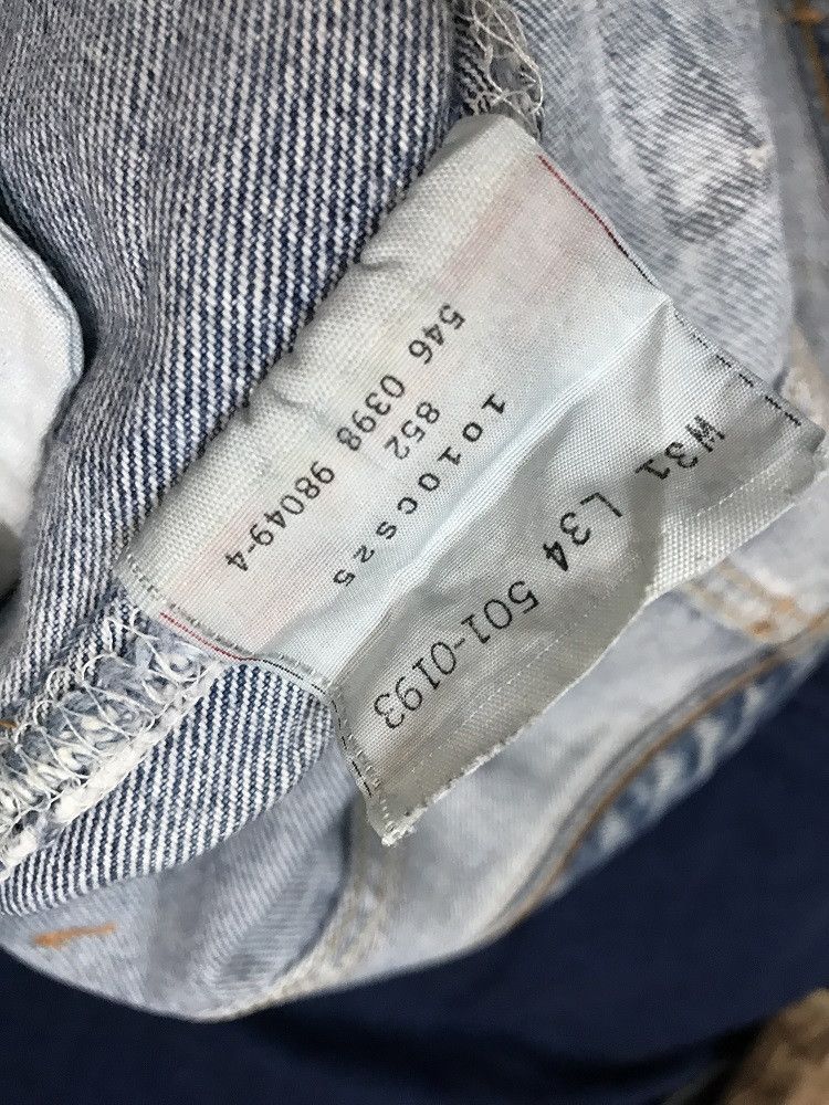 Levi's Vintage 90s Levi's 501 Jeans Usa REBUILD Painter Denim Size US 31 - 22 Thumbnail