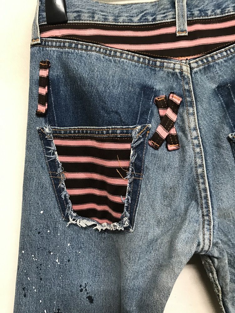Levi's Vintage 90s Levi's 501 Jeans Usa REBUILD Painter Denim Size US 31 - 5 Thumbnail
