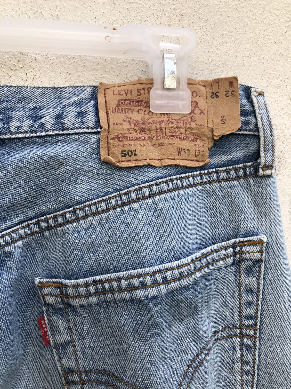 Levi's 90s Levi’s 501 Jeans Distressed Released Hem Denim Size US 31 - 13 Thumbnail