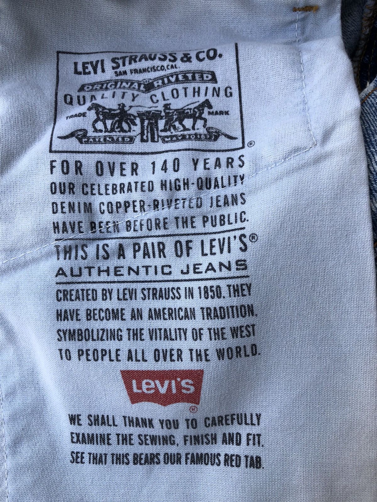 Levi's Vintage 1991 Levi’s 505 Jeans Straight Leg Regular Fit Denim Size US 33 - 17 Thumbnail