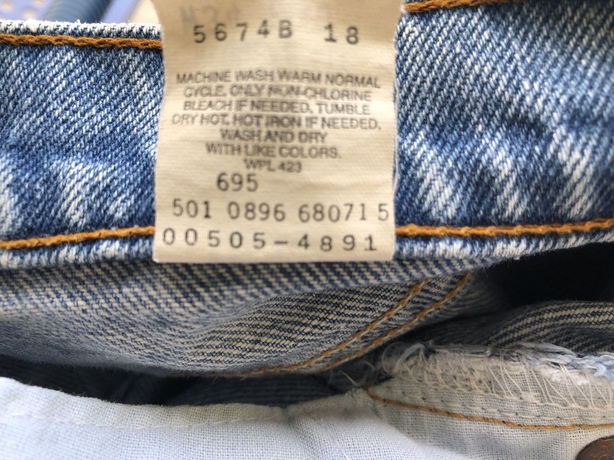 Levi's Vintage 1991 Levi’s 505 Jeans Straight Leg Regular Fit Denim Size US 33 - 19 Thumbnail