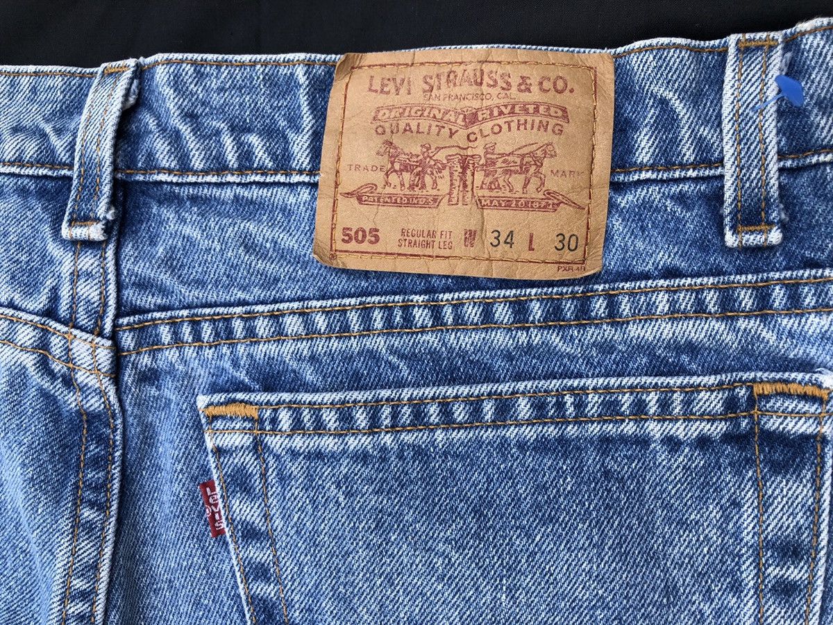 Levi's Vintage 1991 Levi’s 505 Jeans Straight Leg Regular Fit Denim Size US 33 - 10 Thumbnail