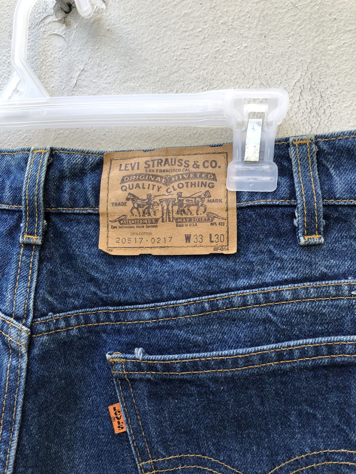Levi's Vintage 80s Levi’s 517 Orange Tab Denim Flare Jeans Size US 32 / EU 48 - 7 Thumbnail