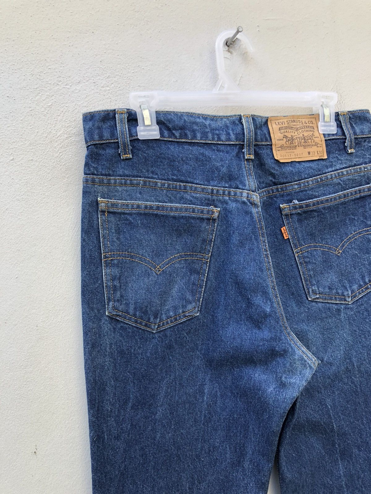 Levi's Vintage 80s Levi’s 517 Orange Tab Denim Flare Jeans Size US 32 / EU 48 - 3 Thumbnail