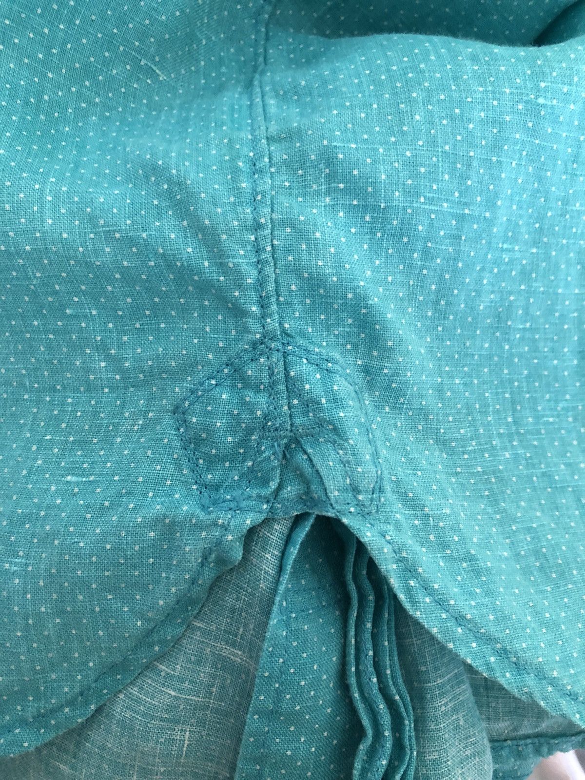 BRU NA BOINNE Bru Na Boinne Japan Polka Dot 100% Linen Shirt Size US S / EU 44-46 / 1 - 9 Thumbnail