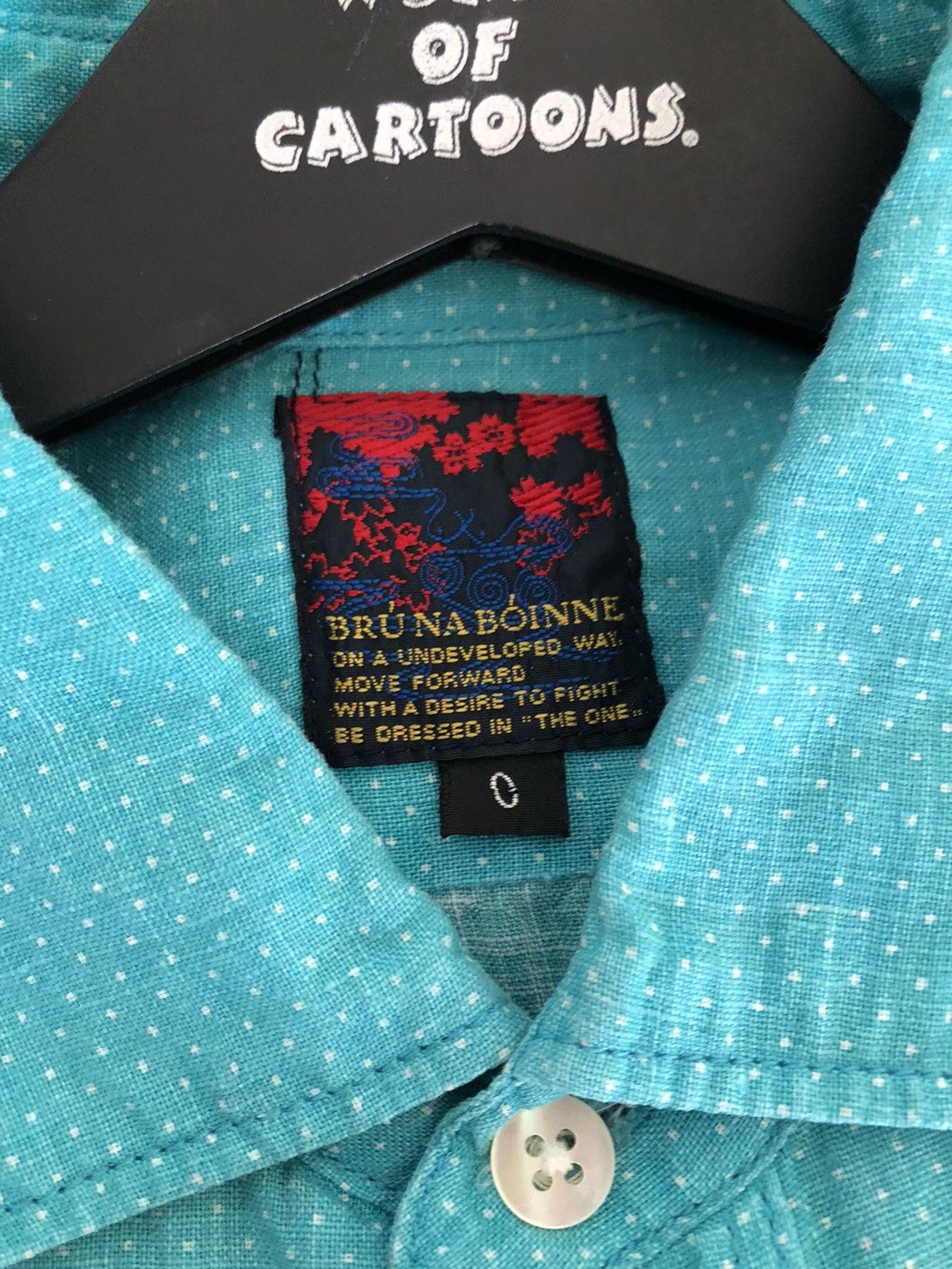 BRU NA BOINNE Bru Na Boinne Japan Polka Dot 100% Linen Shirt Size US S / EU 44-46 / 1 - 8 Thumbnail