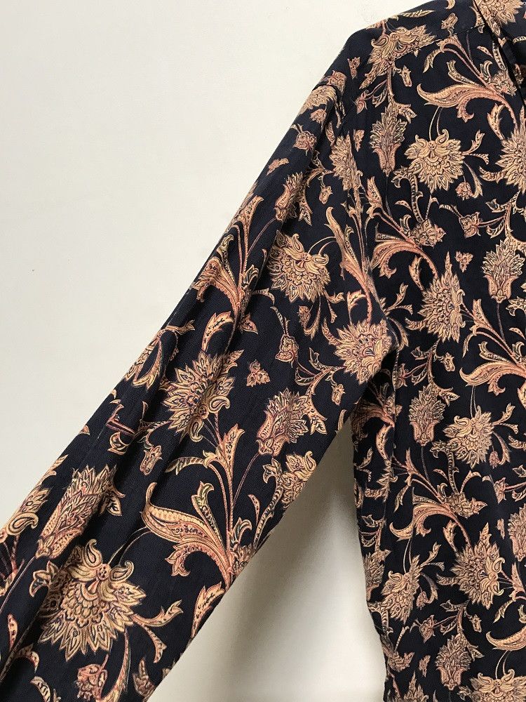 Tommy Hilfiger Vintage Tommy Hilfiger Flower Linen Blend Oversized Shirt Size US XL / EU 56 / 4 - 7 Thumbnail