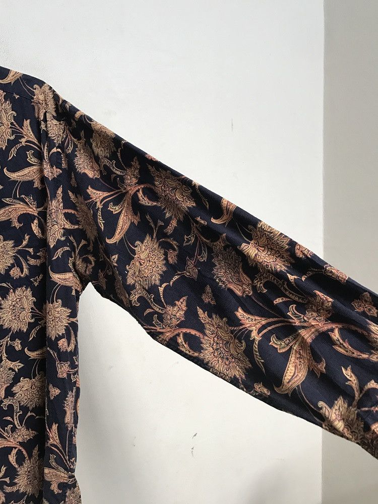 Tommy Hilfiger Vintage Tommy Hilfiger Flower Linen Blend Oversized Shirt Size US XL / EU 56 / 4 - 6 Thumbnail