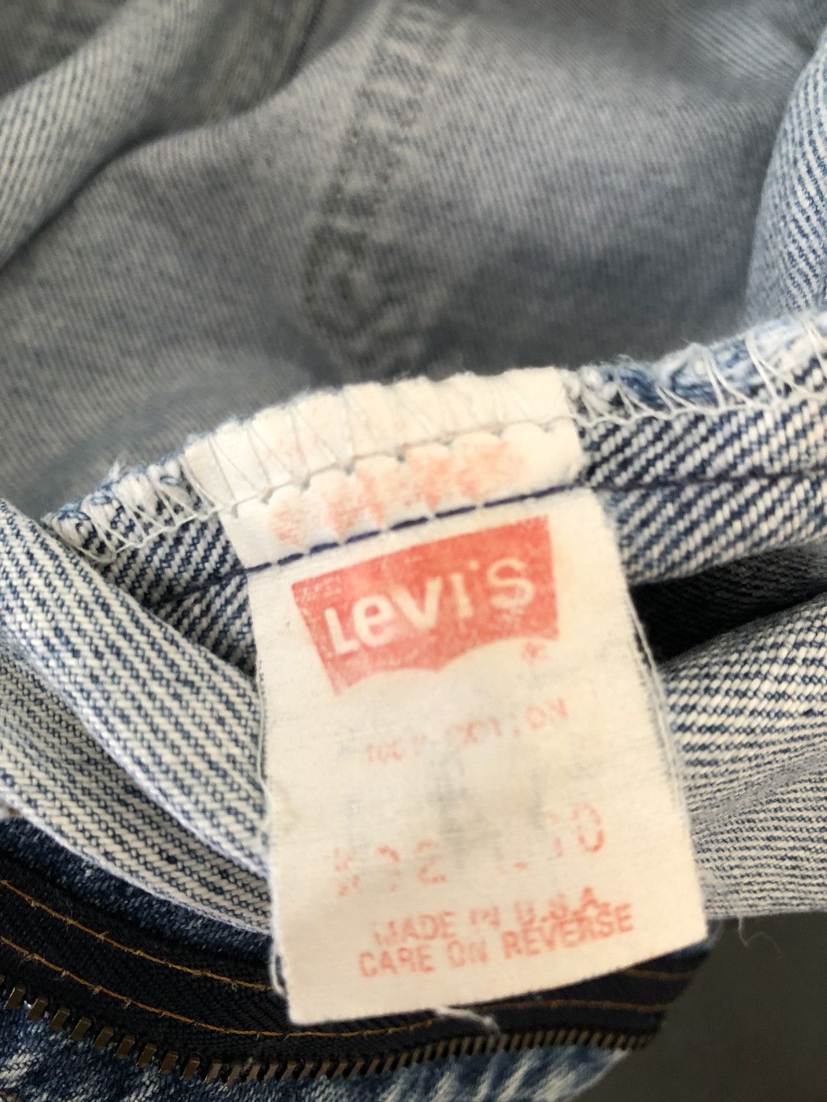 Levi's Vintage 1990 Levi’s 505 Jeans Distressed Released Hem Denim Size US 31 - 20 Thumbnail