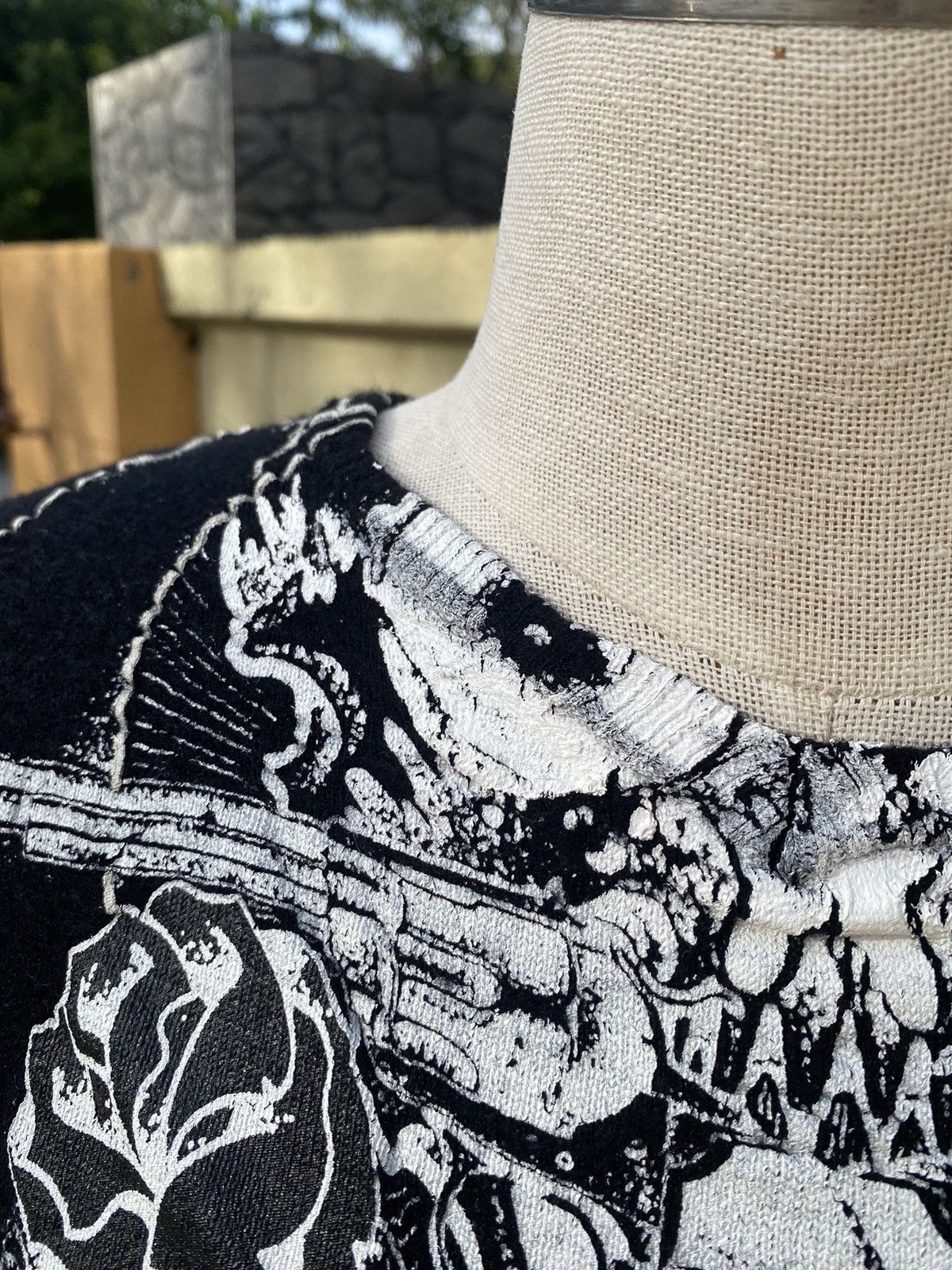 Yasuyuki Ishii black wool skull printed Size S / US 4 / IT 40 - 6 Thumbnail