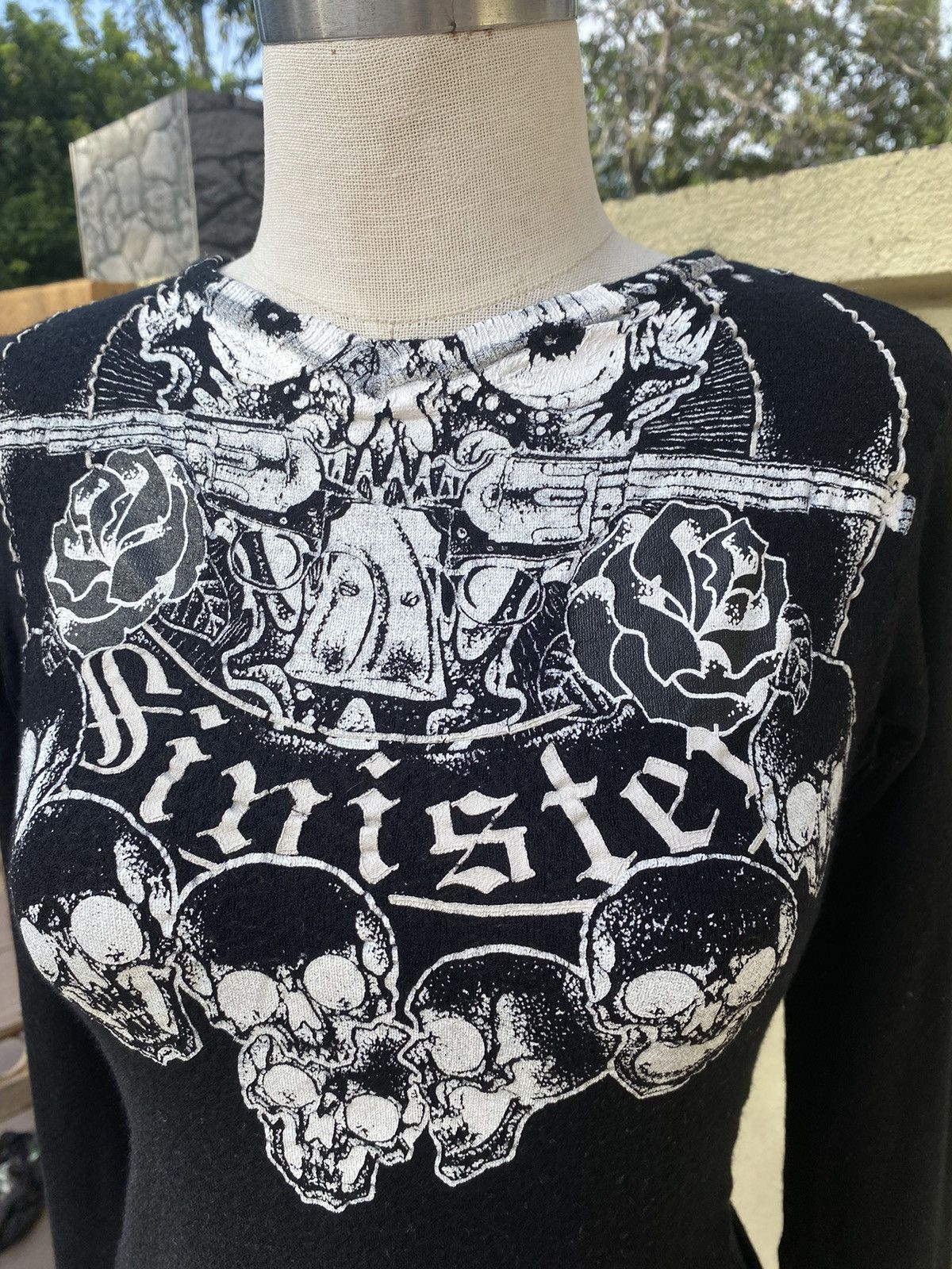 Yasuyuki Ishii black wool skull printed Size S / US 4 / IT 40 - 3 Thumbnail