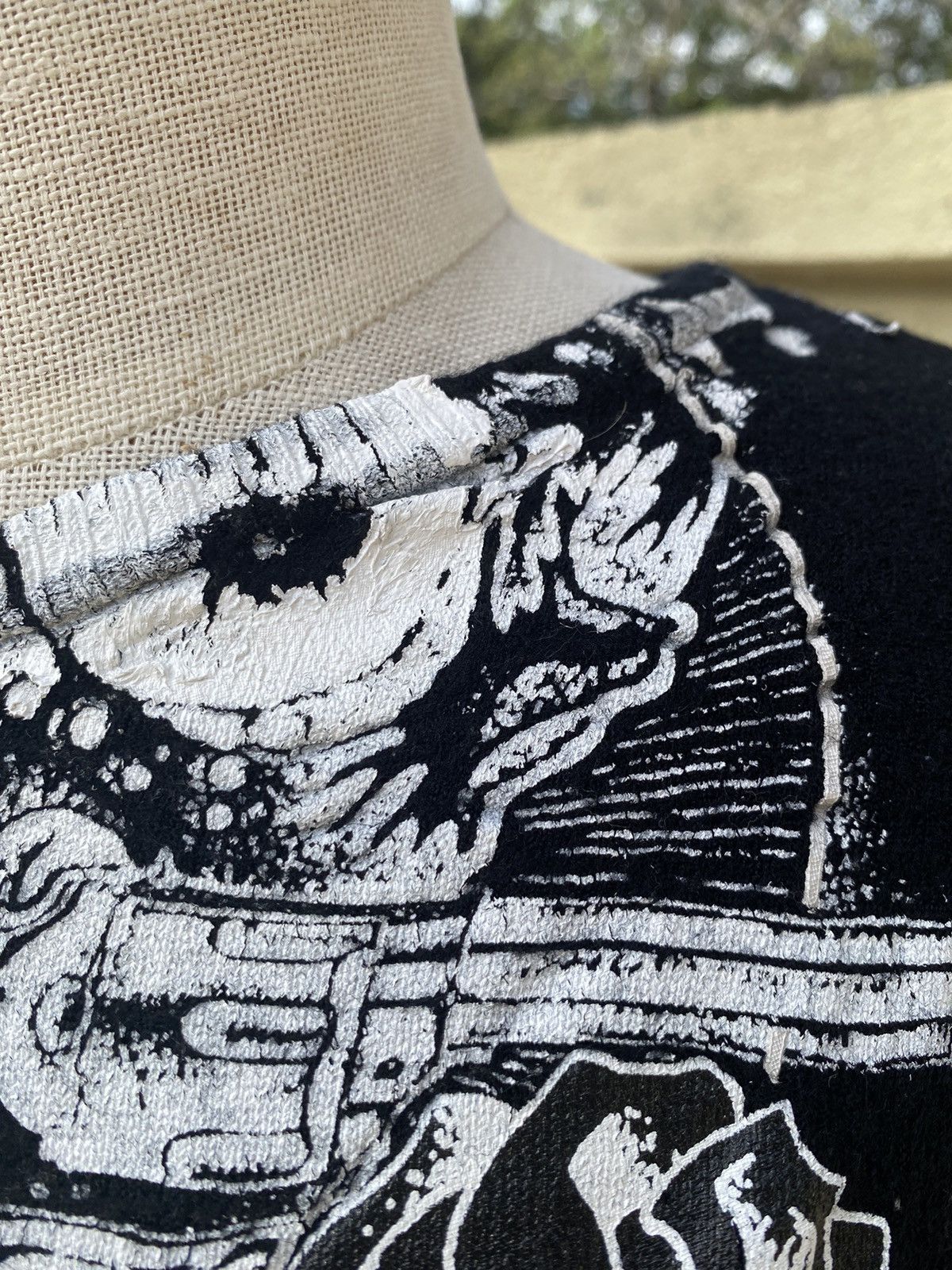 Yasuyuki Ishii black wool skull printed Size S / US 4 / IT 40 - 4 Thumbnail