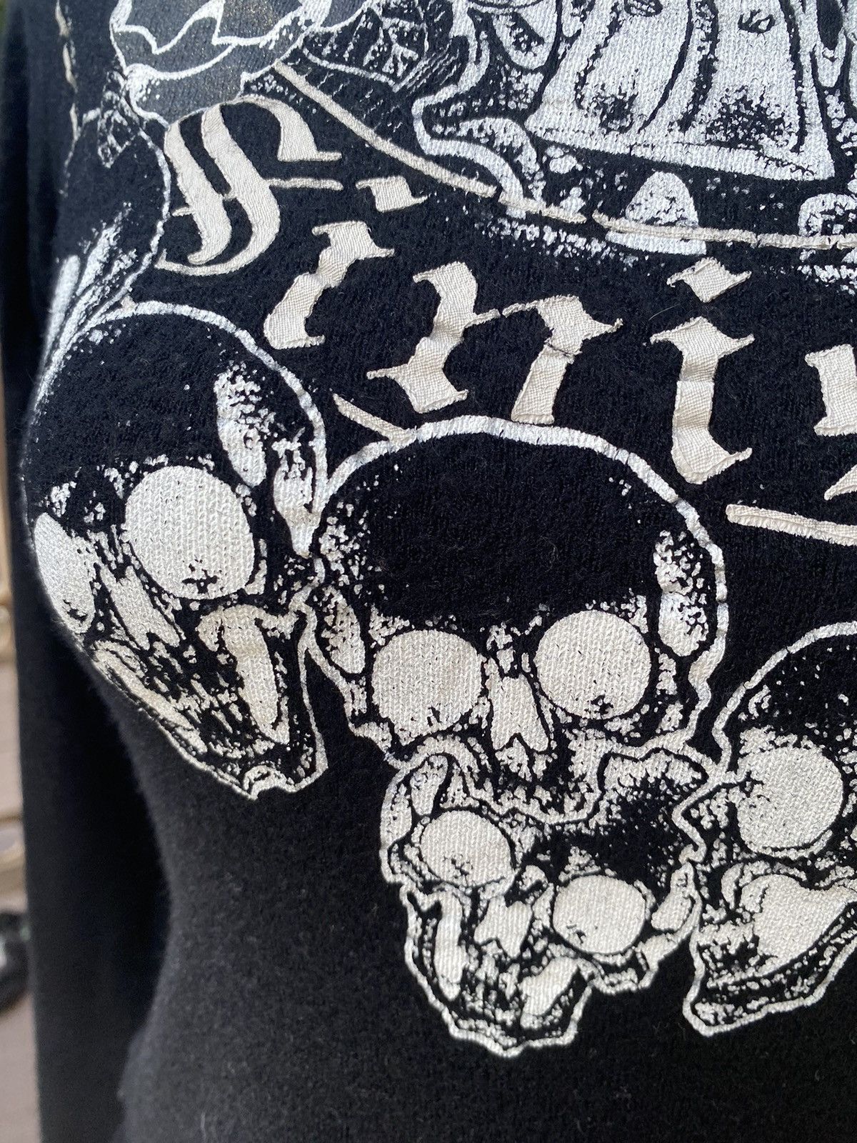 Yasuyuki Ishii black wool skull printed Size S / US 4 / IT 40 - 5 Thumbnail