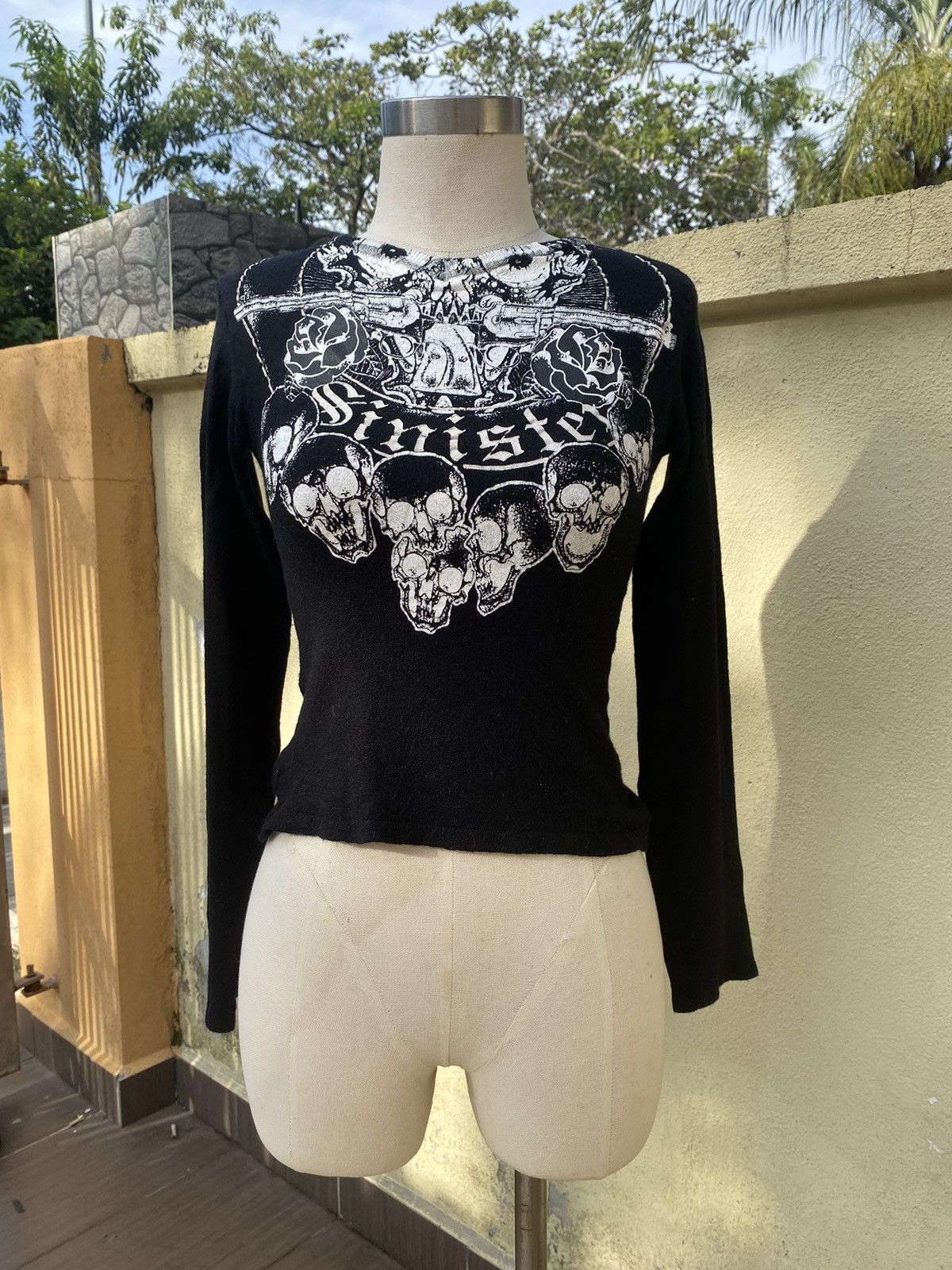 Yasuyuki Ishii black wool skull printed Size S / US 4 / IT 40 - 2 Thumbnail