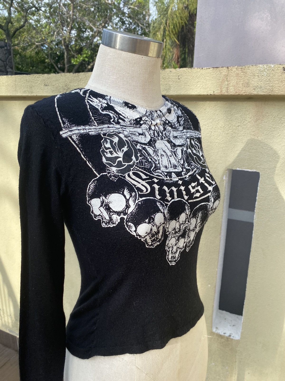 Yasuyuki Ishii black wool skull printed Size S / US 4 / IT 40 - 9 Thumbnail