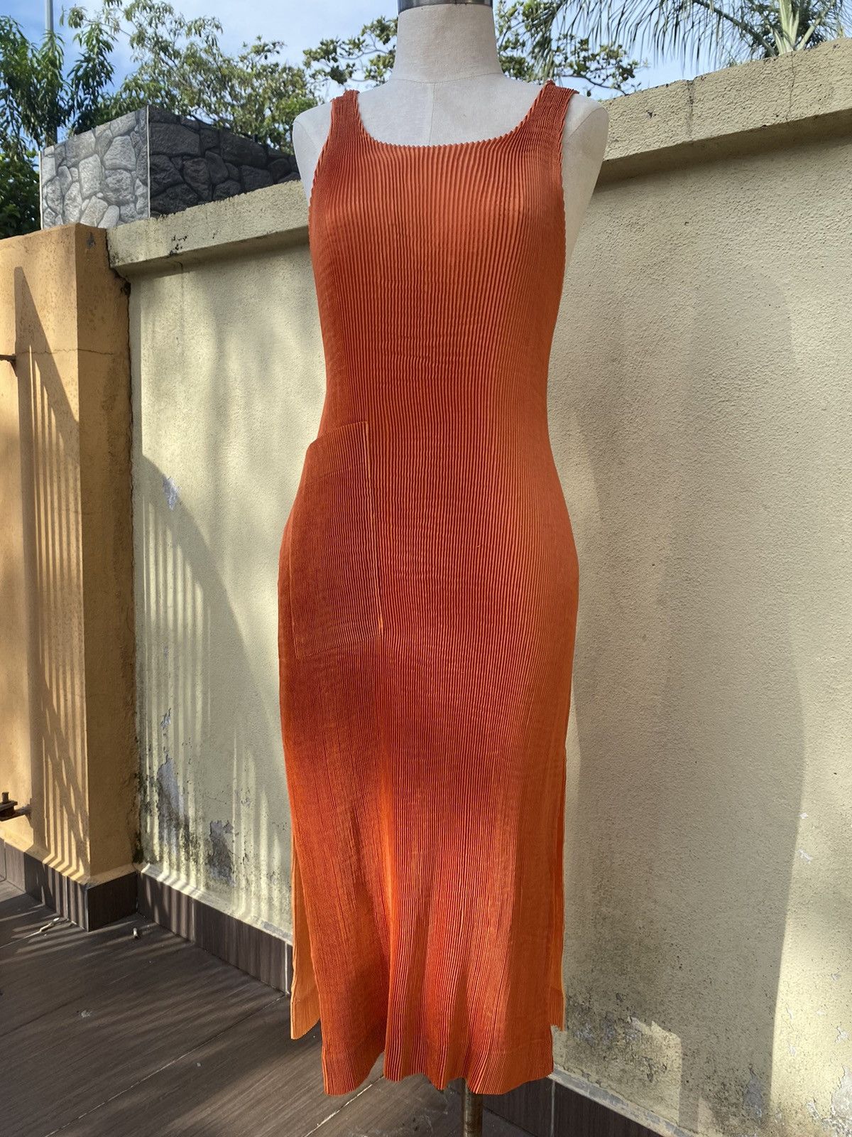 Issey Miyake vintage issey miyake studio pleated dress Size M / US 6-8 / IT 42-44 - 2 Thumbnail