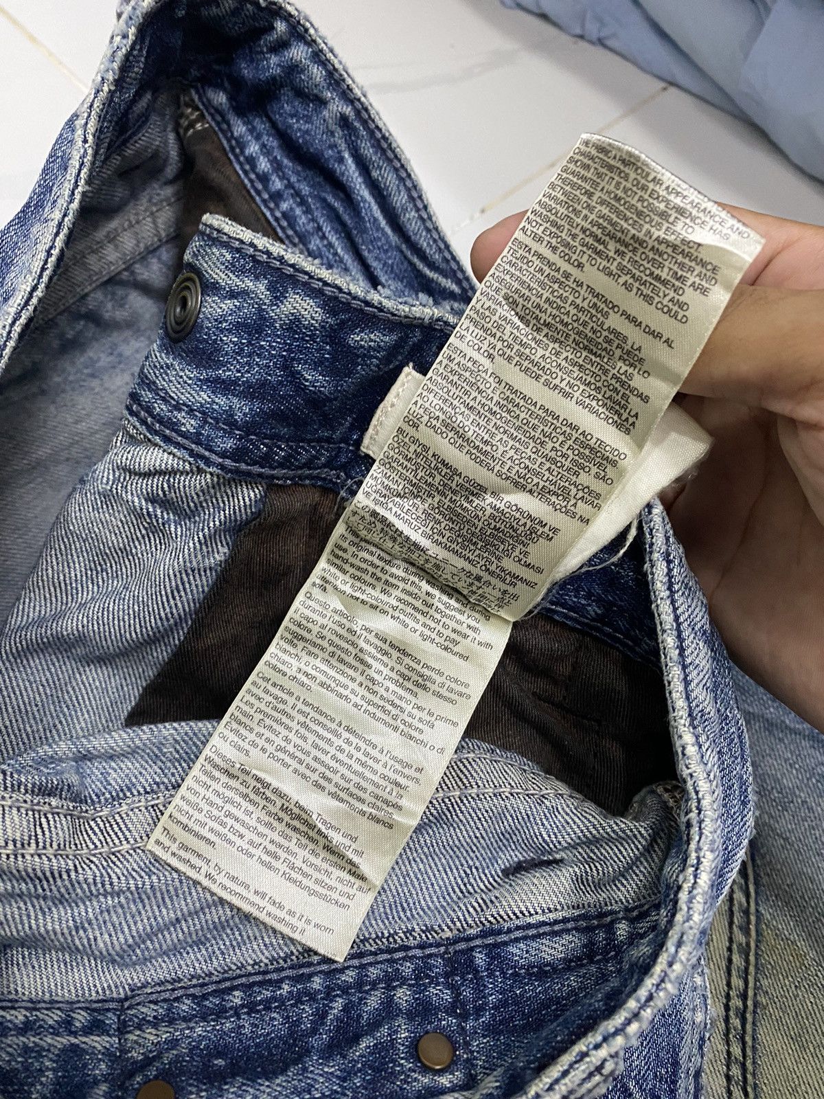 Diesel DIESEL DENIM BIKER JEANS ZIGZAG PATCHWORK DISTRESSED Size US 33 - 16 Thumbnail