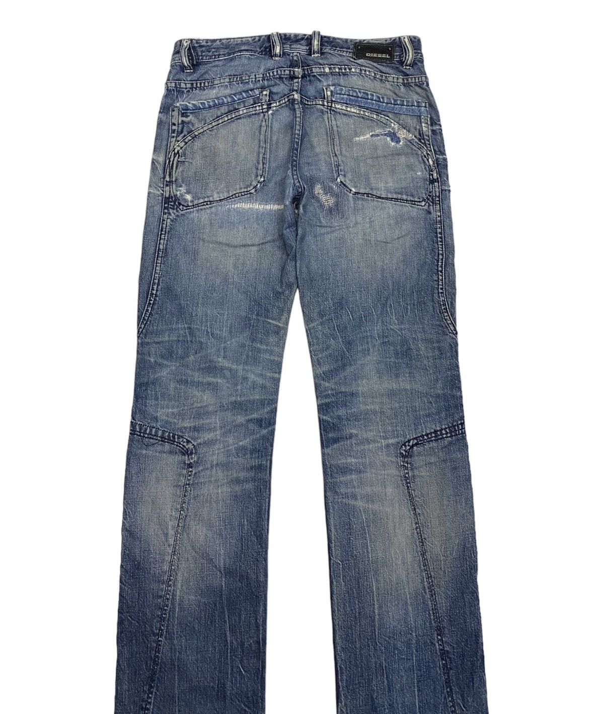Diesel DIESEL DENIM BIKER JEANS ZIGZAG PATCHWORK DISTRESSED Size US 33 - 8 Thumbnail