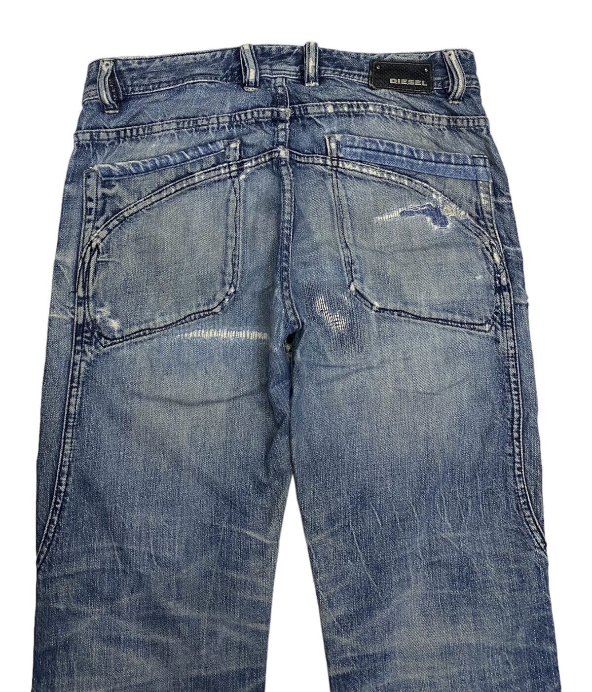 Diesel DIESEL DENIM BIKER JEANS ZIGZAG PATCHWORK DISTRESSED Size US 33 - 10 Thumbnail