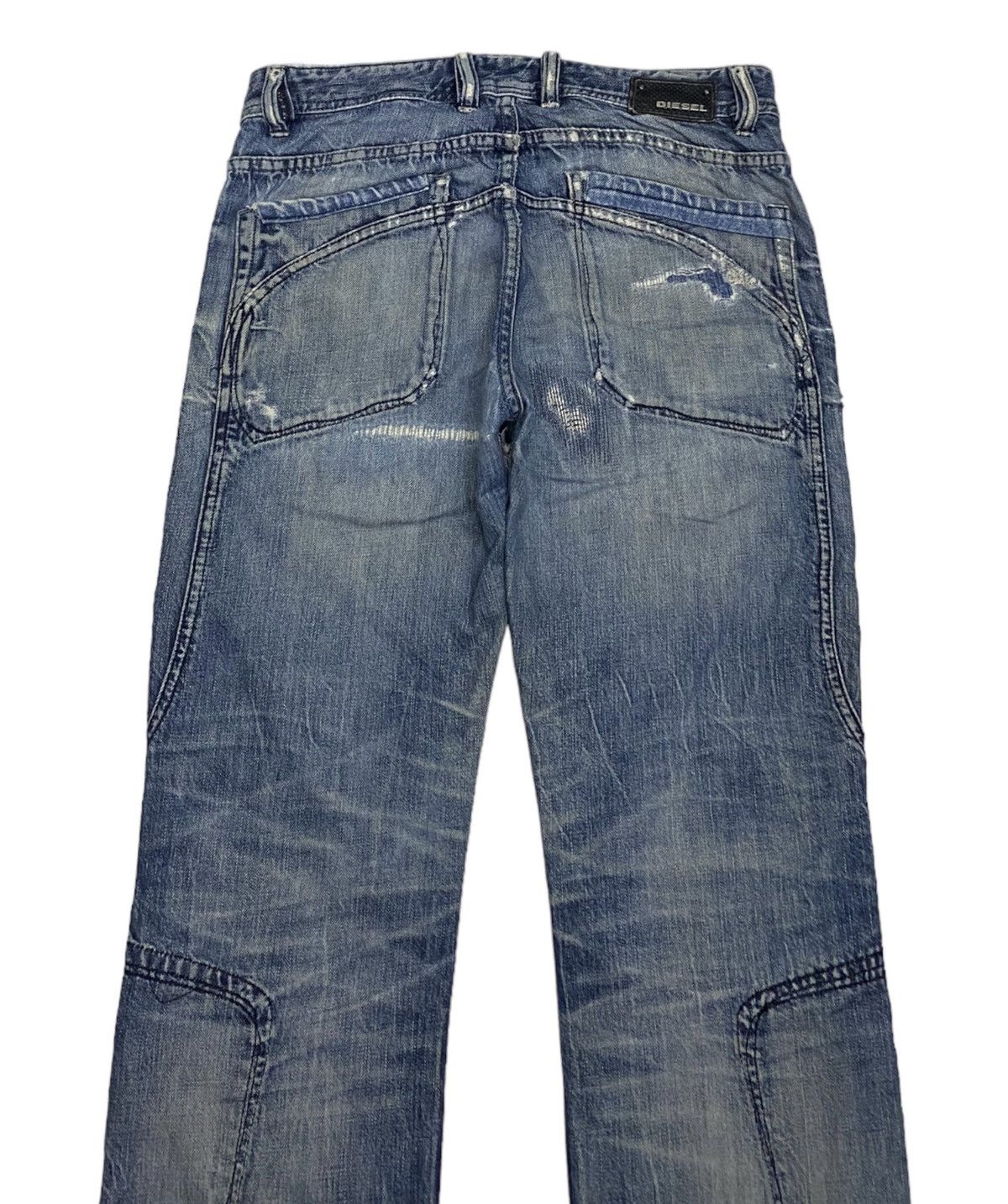 Diesel DIESEL DENIM BIKER JEANS ZIGZAG PATCHWORK DISTRESSED Size US 33 - 6 Thumbnail