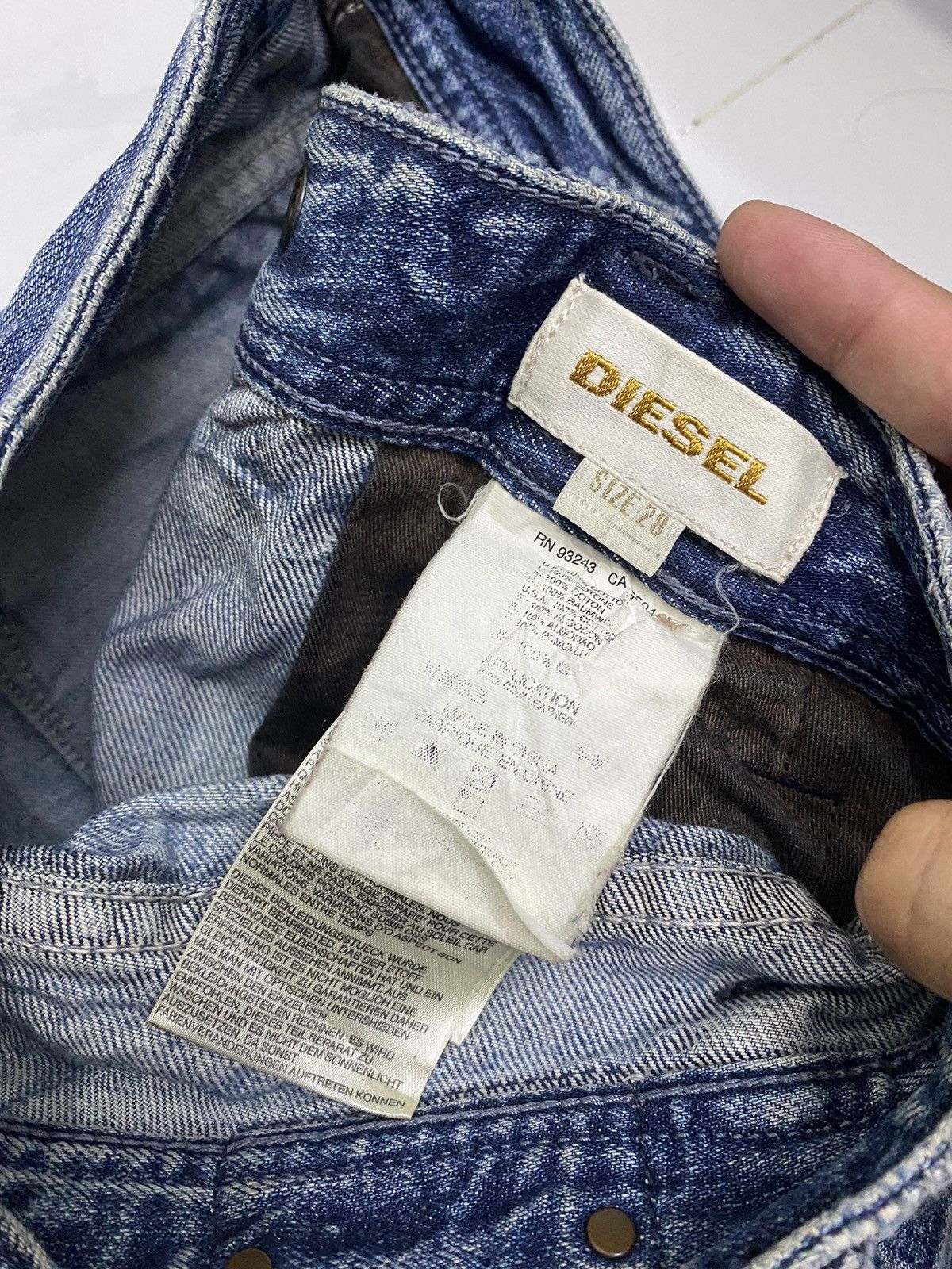 Diesel DIESEL DENIM BIKER JEANS ZIGZAG PATCHWORK DISTRESSED Size US 33 - 14 Thumbnail