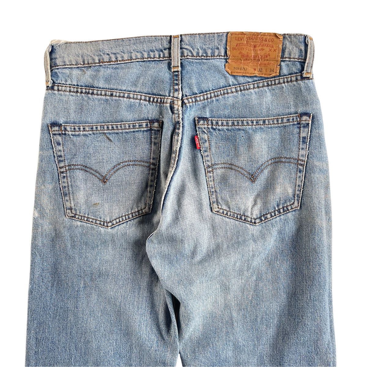 Levi's × Levi's Vintage Clothing × Vintage Vintage 90s Levi’s Trashed Mud Wash Denim Jeans 32x34 Size US 30 / EU 46 - 7 Thumbnail