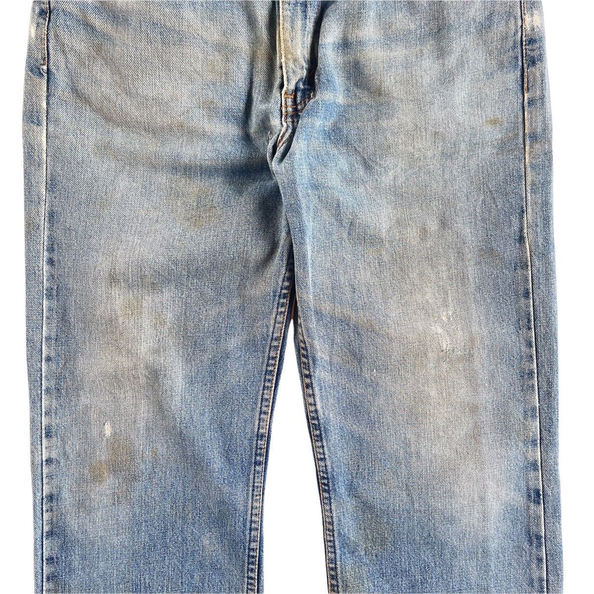 Levi's × Levi's Vintage Clothing × Vintage Vintage 90s Levi’s Trashed Mud Wash Denim Jeans 32x34 Size US 30 / EU 46 - 4 Thumbnail