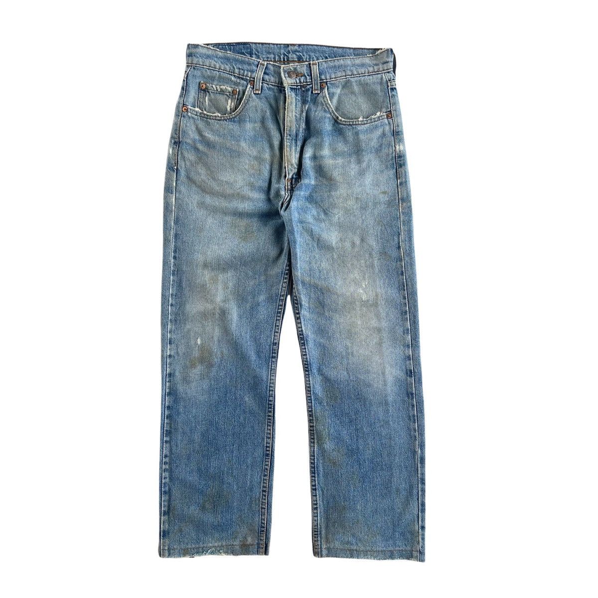 Levi's × Levi's Vintage Clothing × Vintage Vintage 90s Levi’s Trashed Mud Wash Denim Jeans 32x34 Size US 30 / EU 46 - 1 Thumbnail