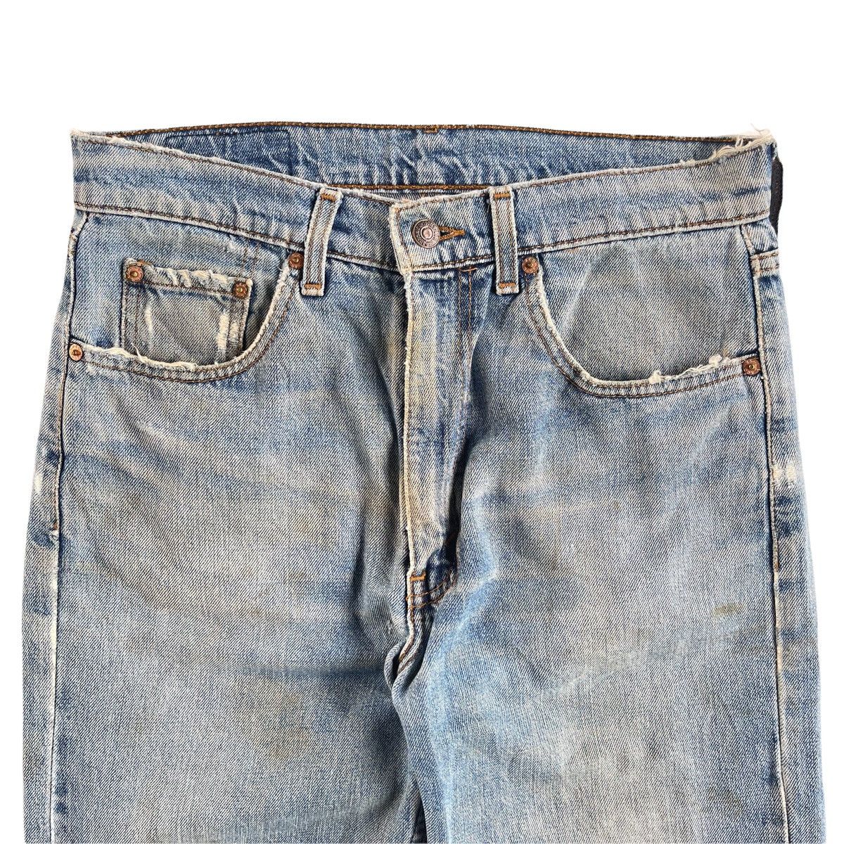 Levi's × Levi's Vintage Clothing × Vintage Vintage 90s Levi’s Trashed Mud Wash Denim Jeans 32x34 Size US 30 / EU 46 - 3 Thumbnail
